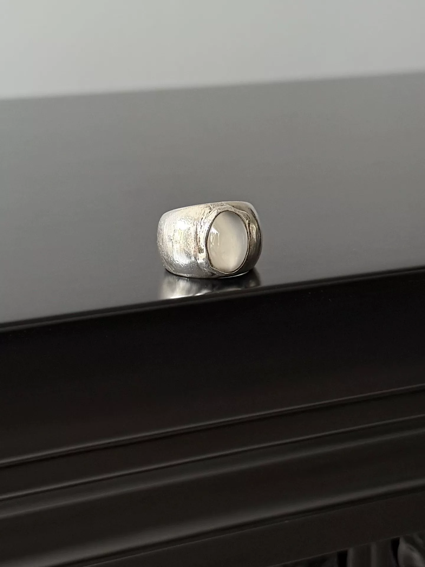 Jean Paul Gaultier JPG Silver925 Cat Eye Ring — front