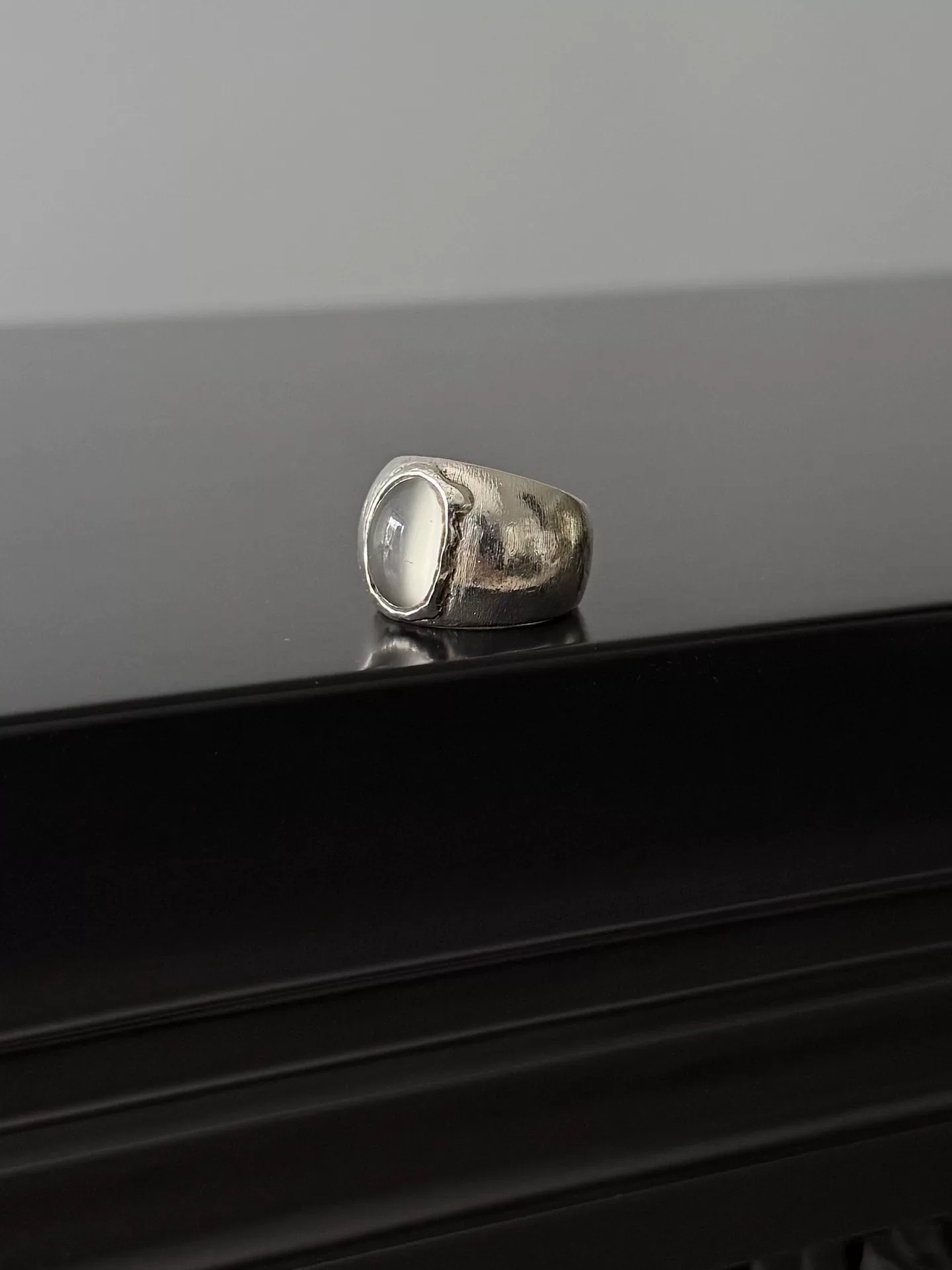 Jean Paul Gaultier JPG Silver925 Cat Eye Ring — back