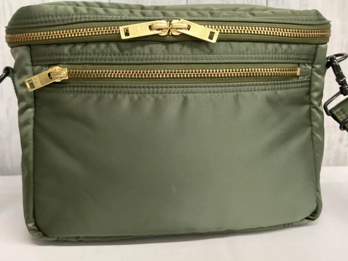 Porter Tanker Green Nylon Camera Bag — front