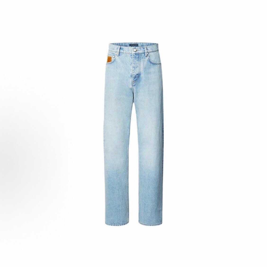 Louis Vuitton SS25 Embroidered Logo Denim Pants