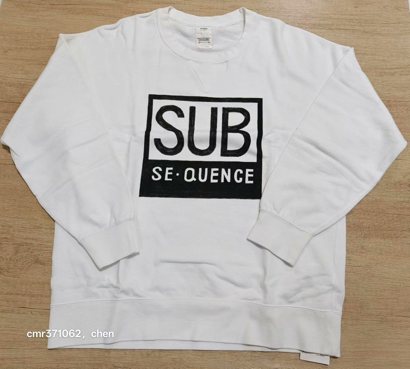 VISVIM JUMBO SWEAT CREW L/S (SUB) — back