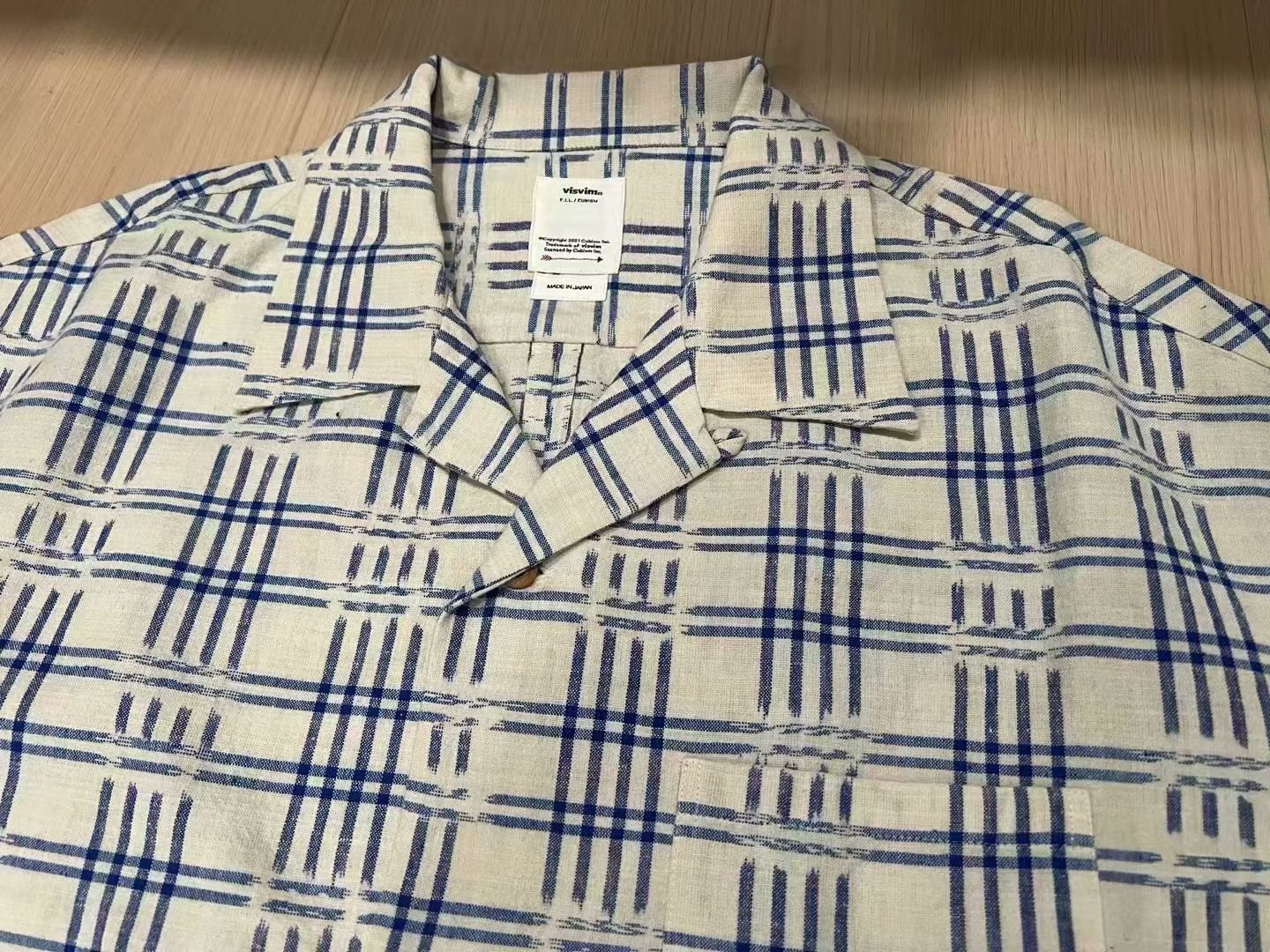 VISVIM 23AW Crosby S/S Kasuri Shirt — front