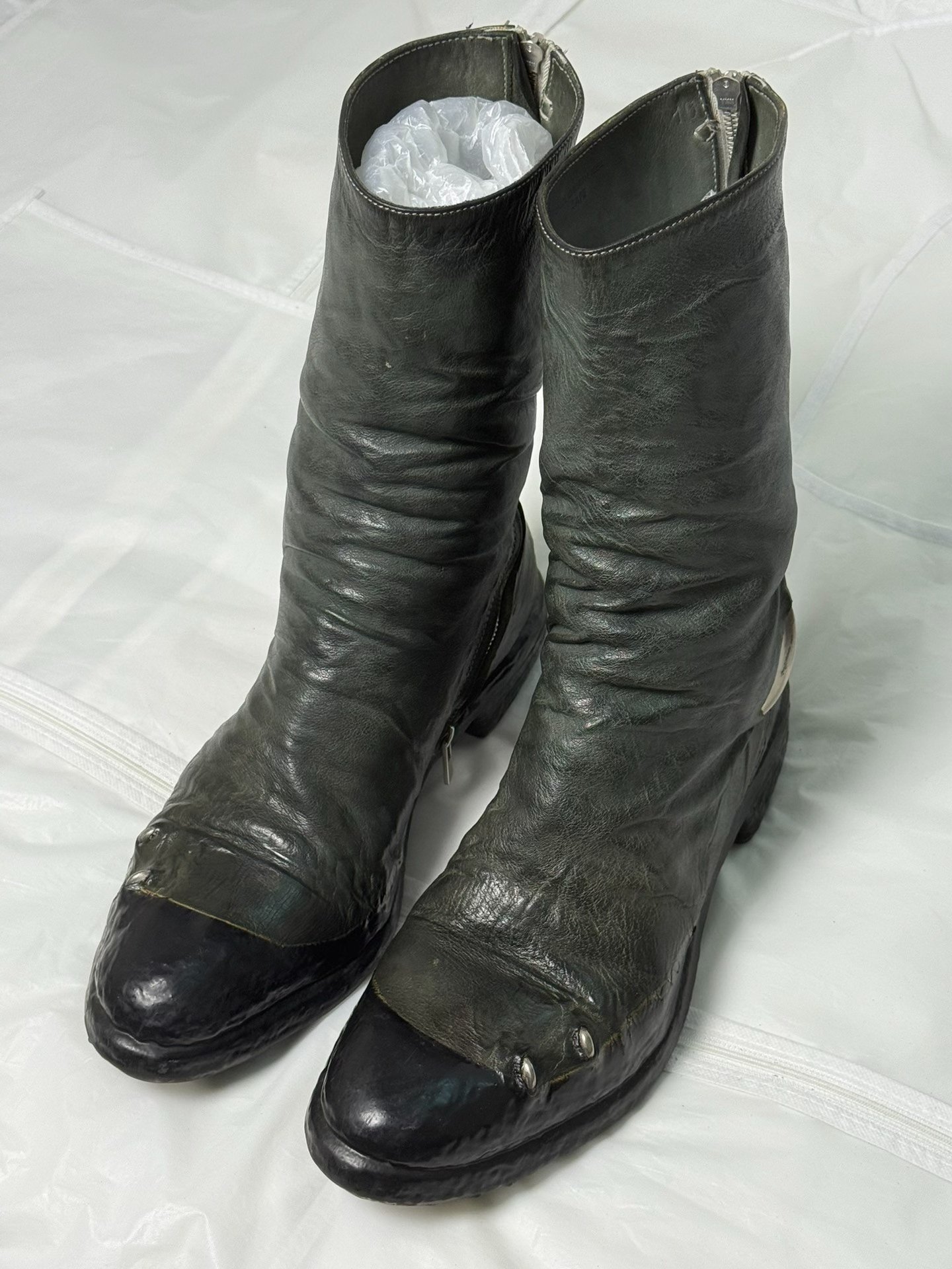 CarolChristianPoell Tall Leather Boots — back