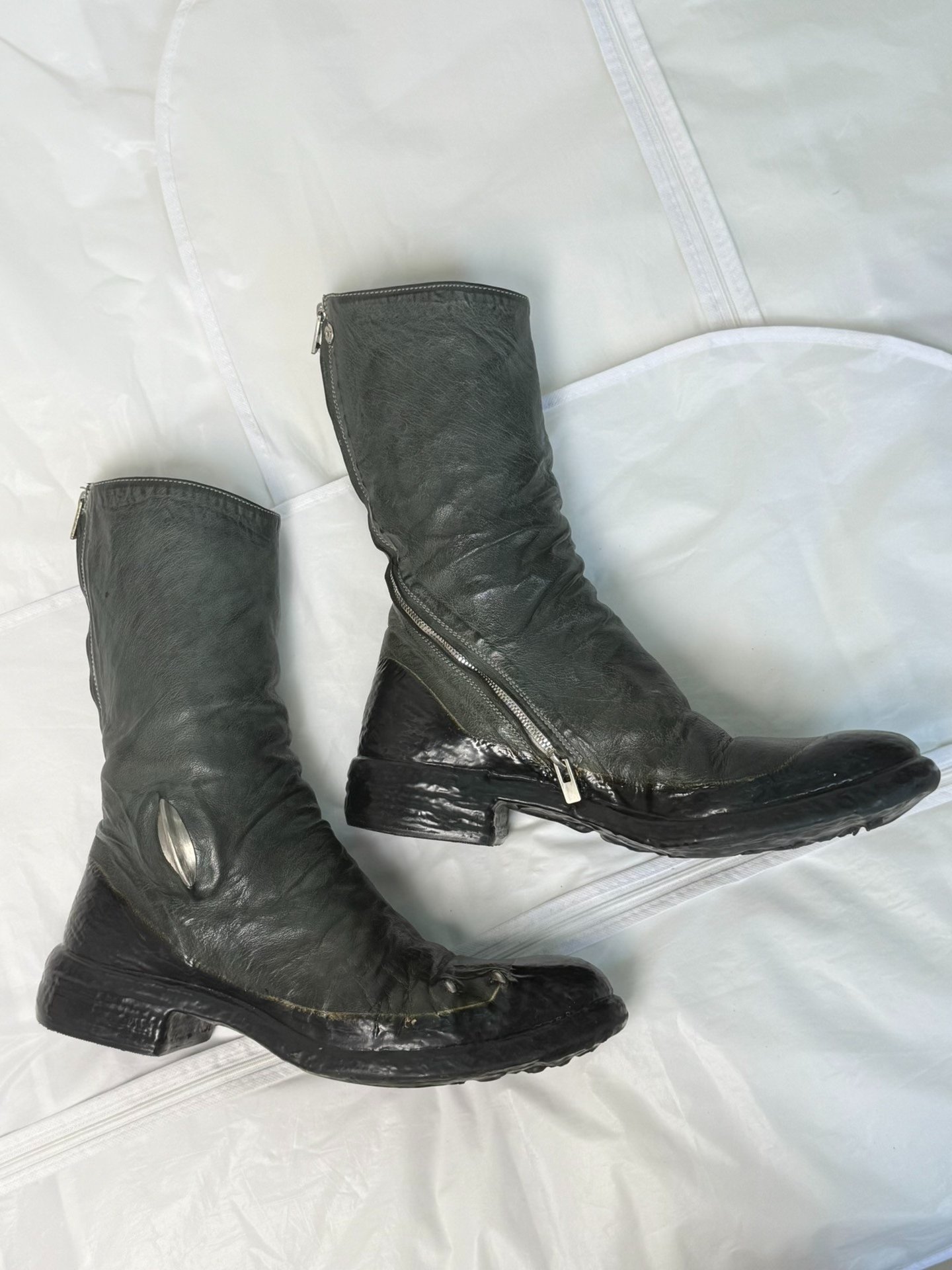 CarolChristianPoell Tall Leather Boots — front