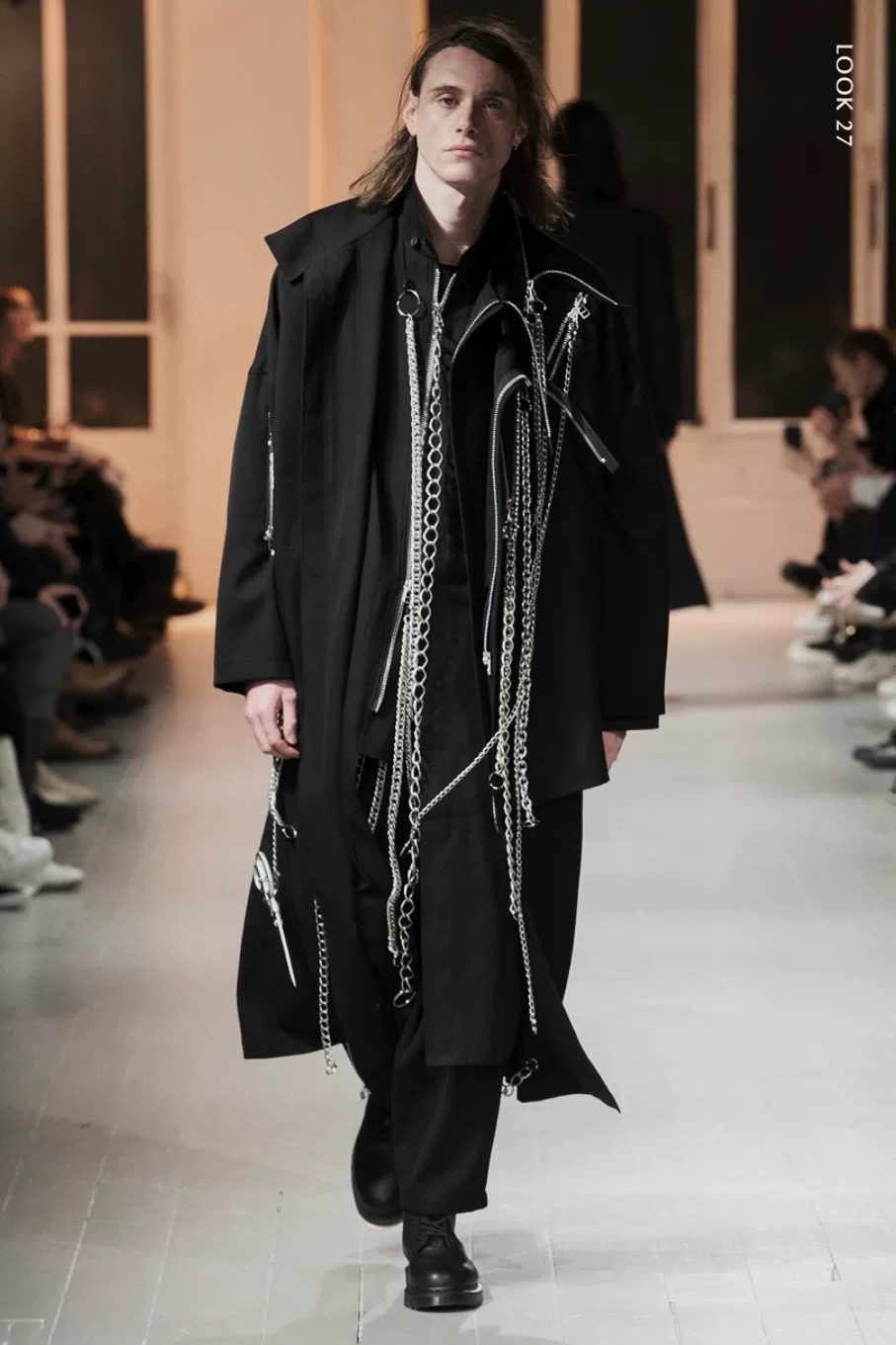 Yohji Yamamoto 20AW Chain GABA Coat — front