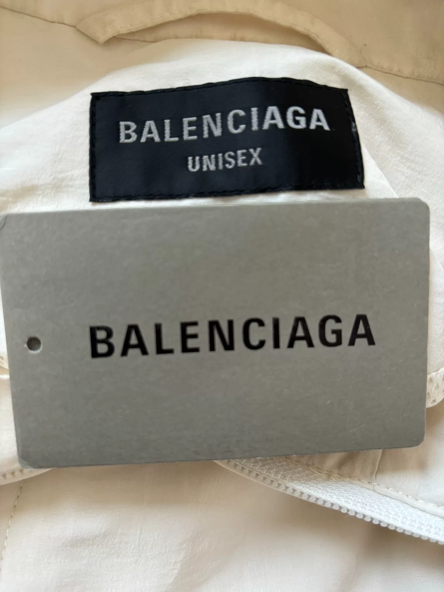 Balenciaga 3Bsports Cream Sports Jacket — back