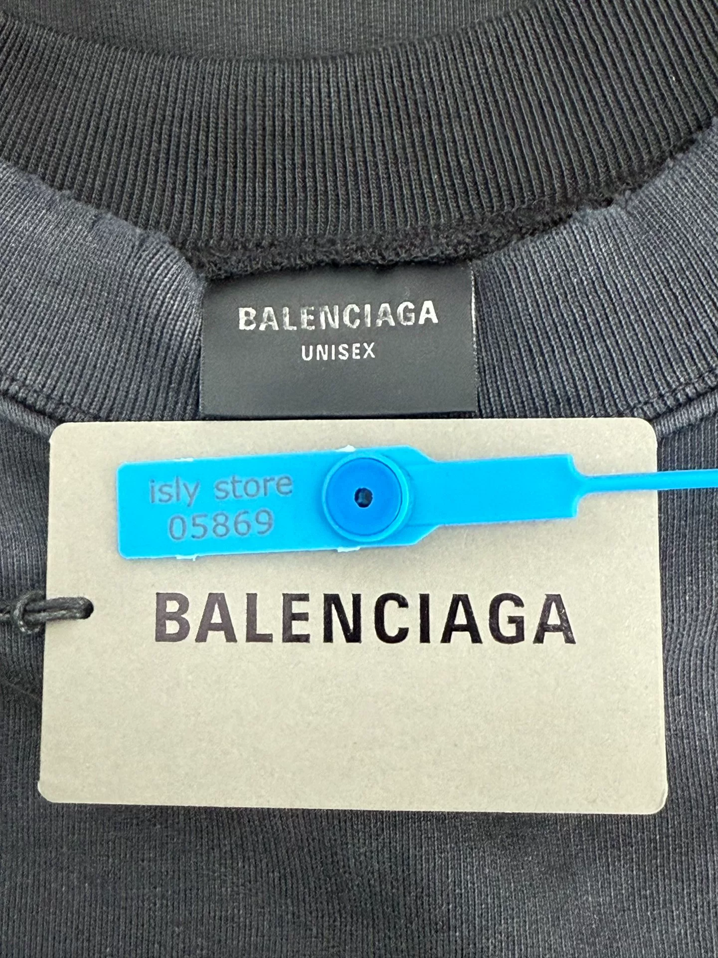 Balenciaga Gold Logo Crewneck Sweatshirt — back