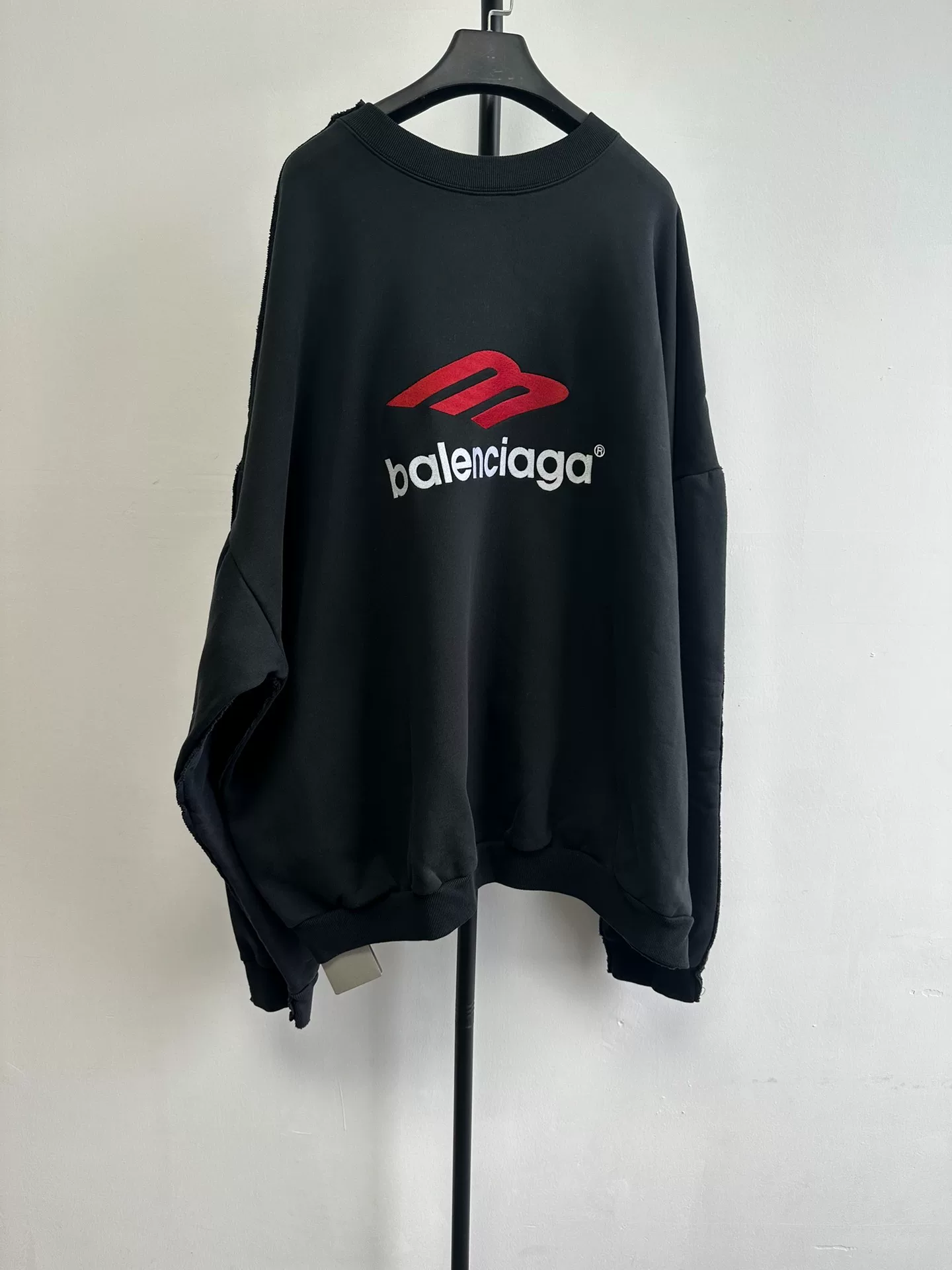 Balenciaga Gold Logo Crewneck Sweatshirt — front