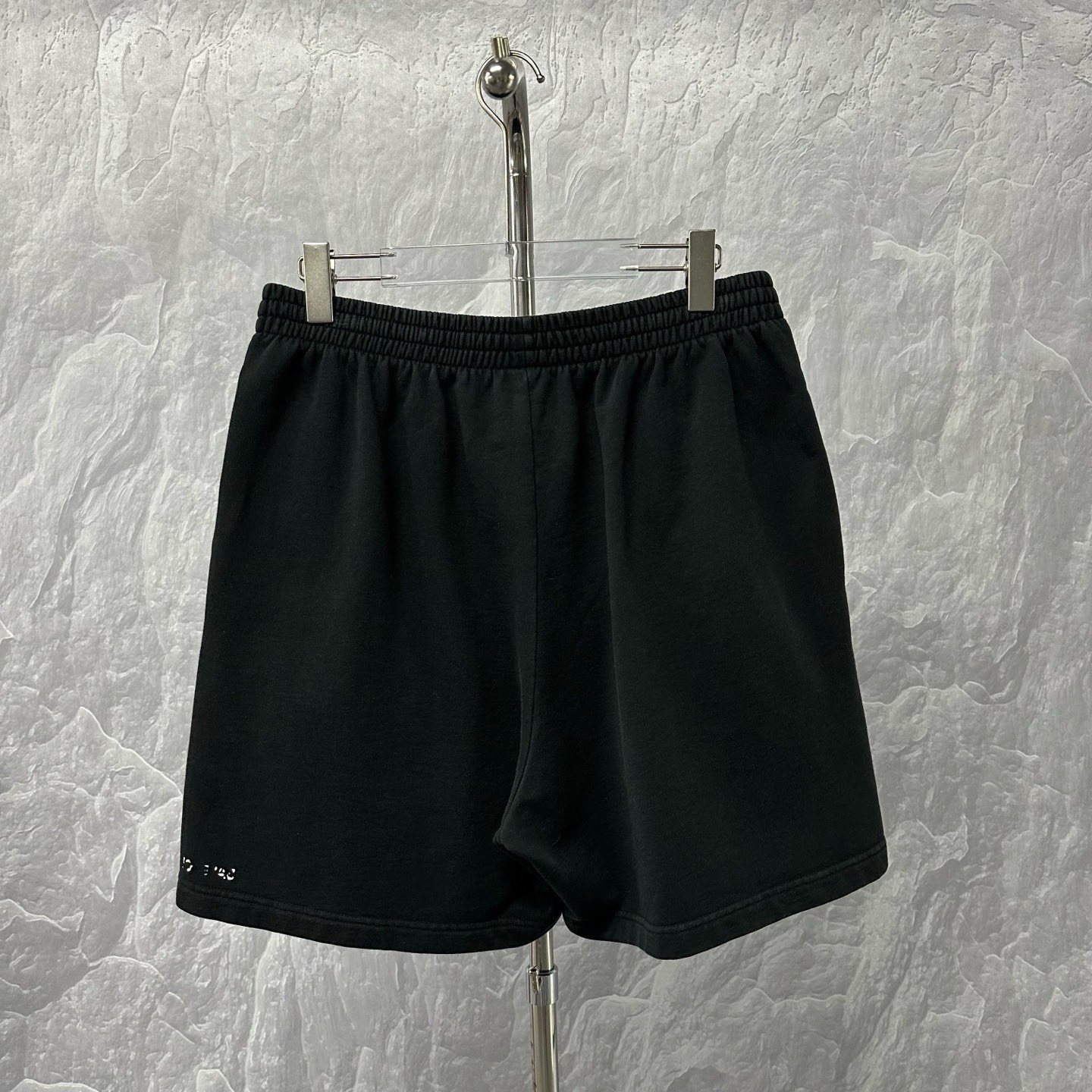 Balenciaga Printed Distressed Shorts — back