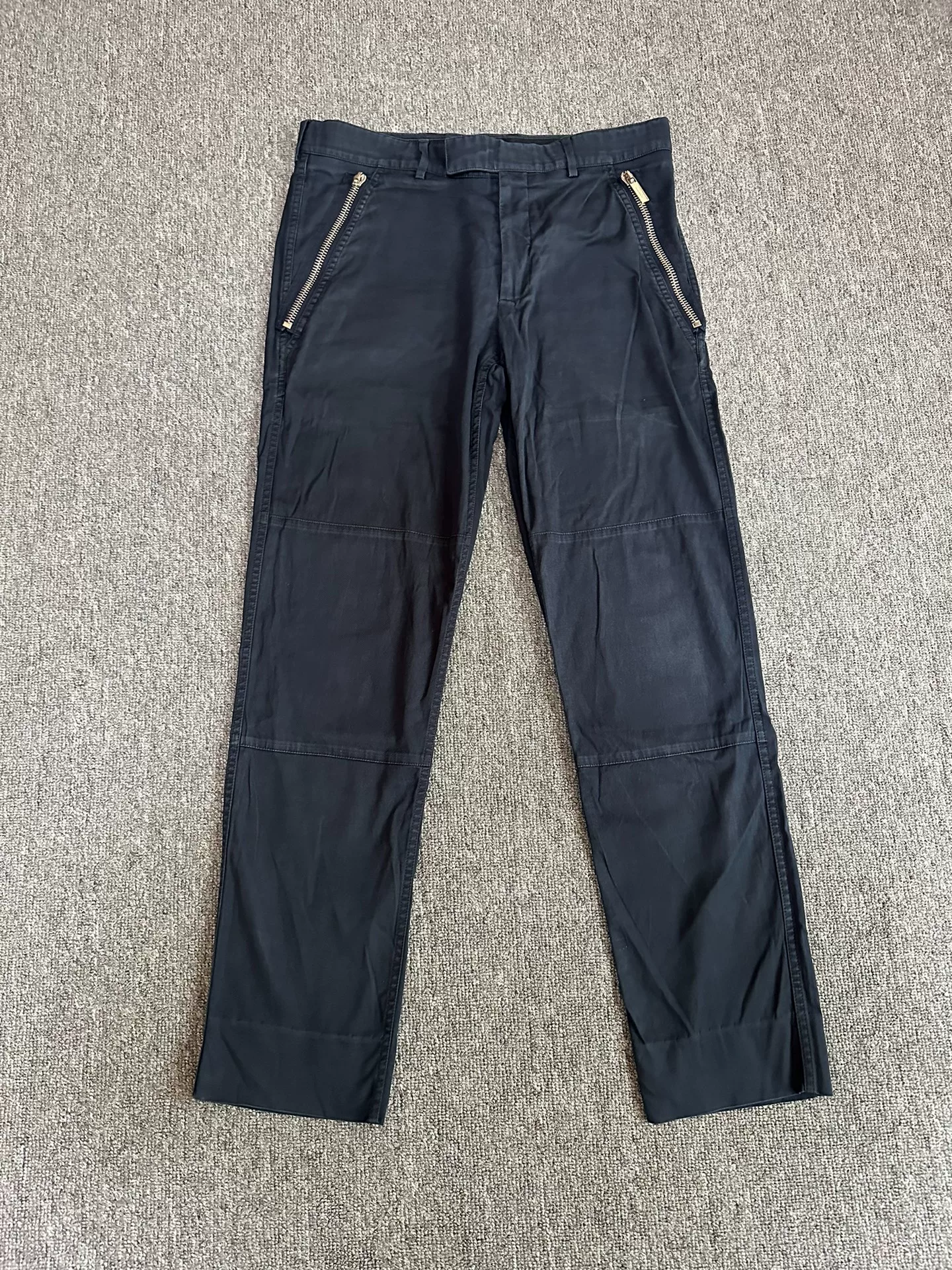 Dior Straight-Leg Side Zipper Jeans