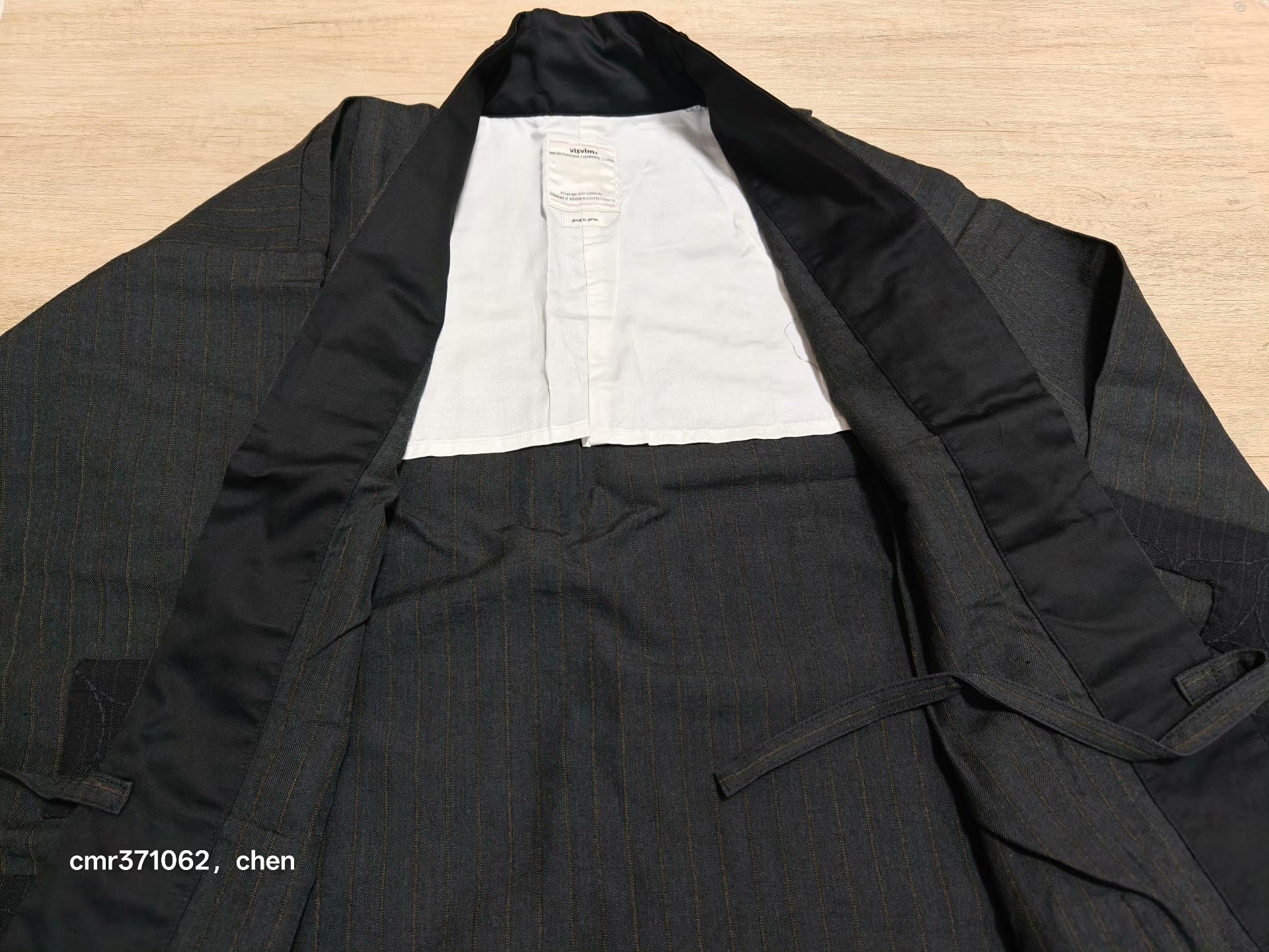 VISVIM 18SS RUUNPE COAT — label