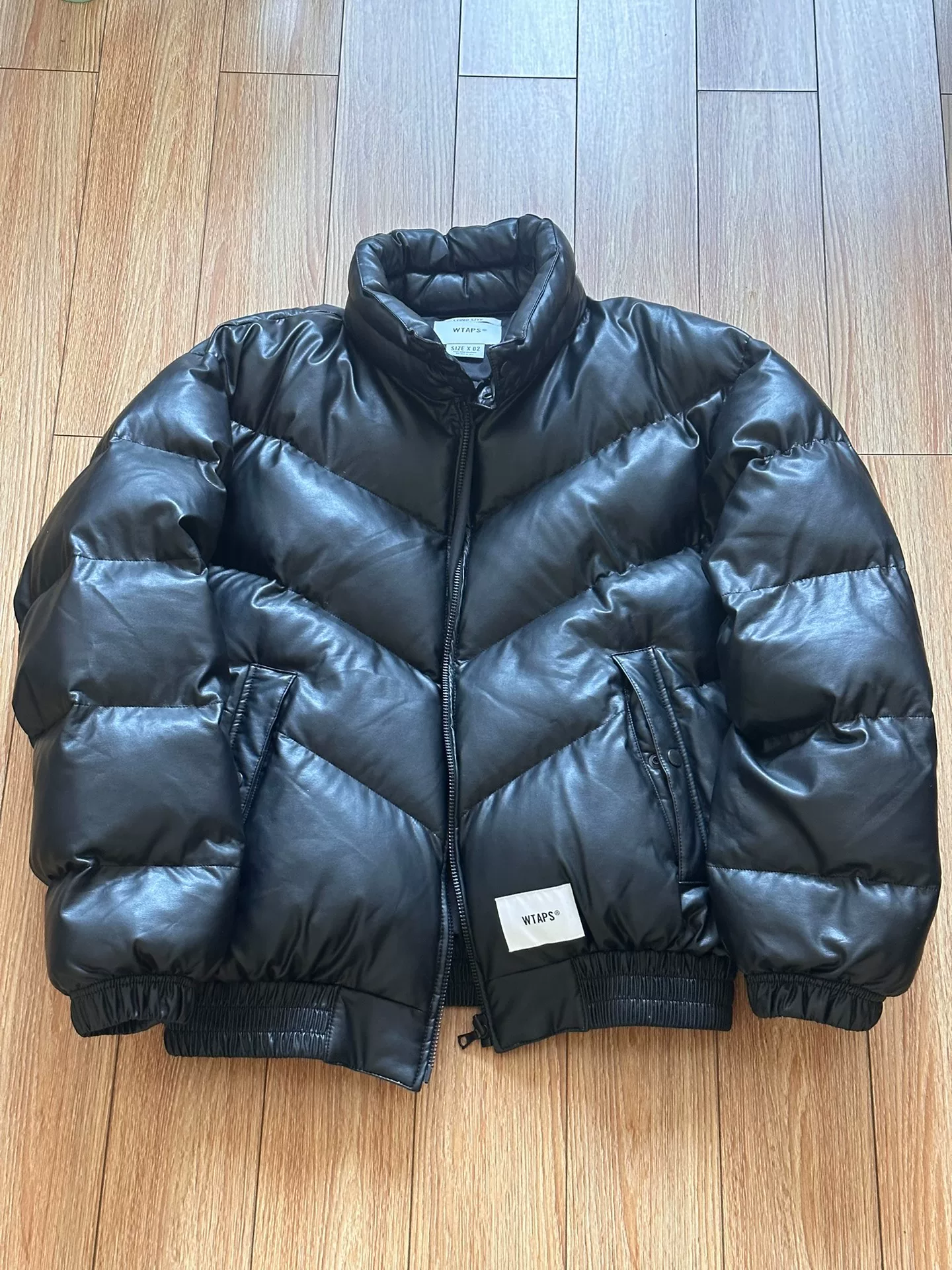 WTAPS Synthetic Leather Puffer Jacket