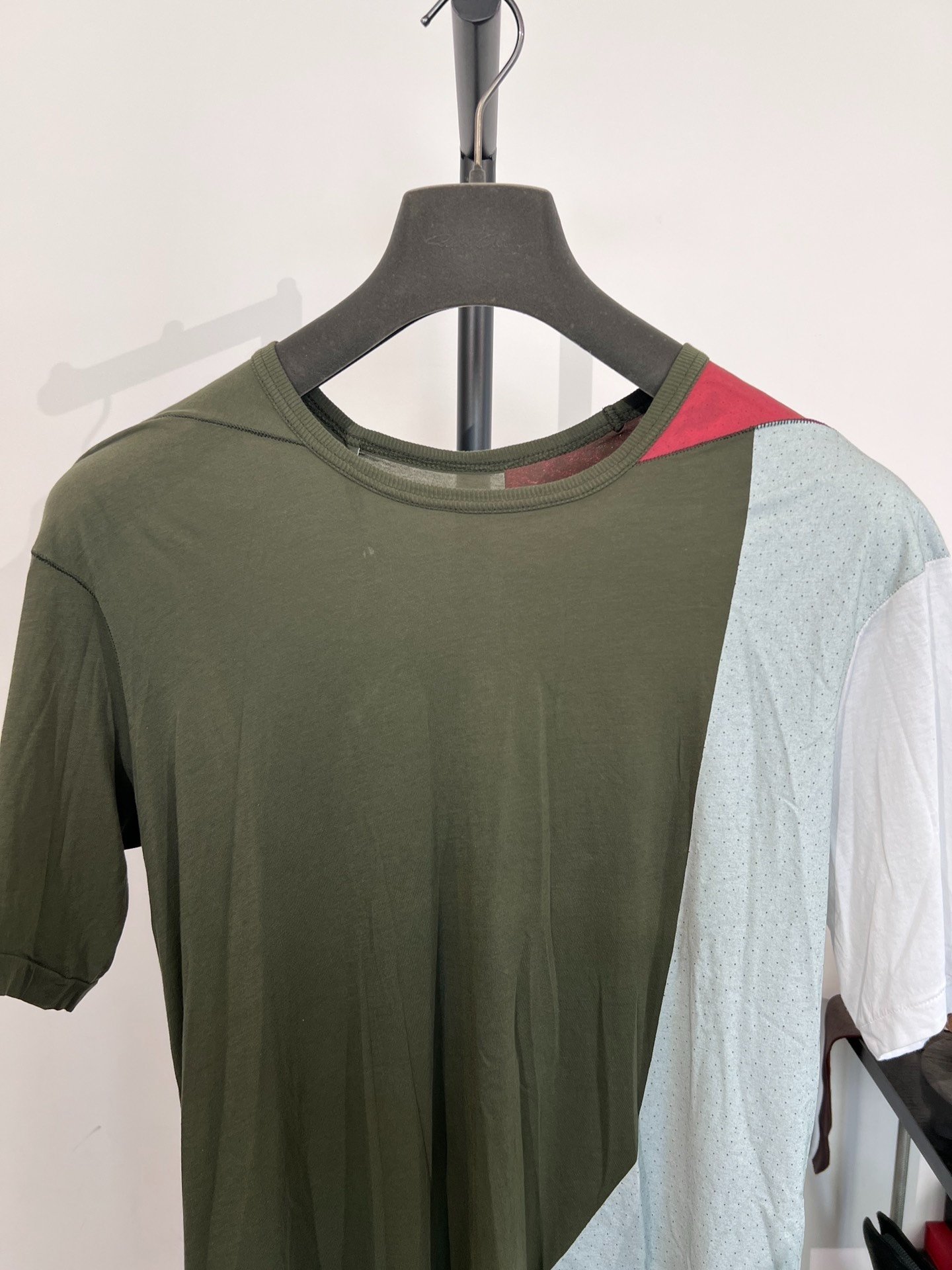 Boris Bidjan Saberi 11by bbs TS3 Patchwork T-shirt — detail