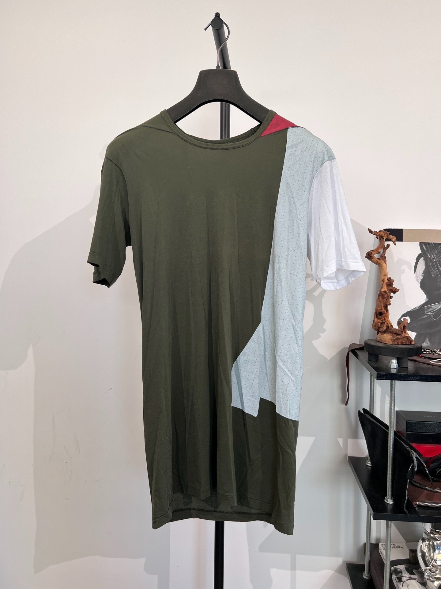 Boris Bidjan Saberi 11by bbs TS3 Patchwork T-shirt — front