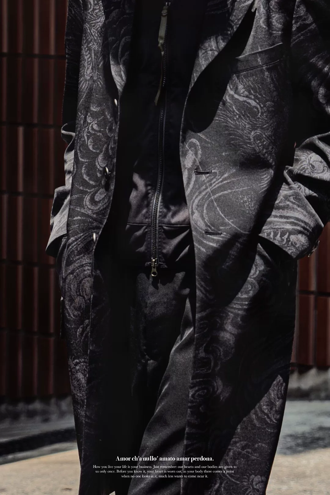 Yohji Yamamoto 2022AW Dragon Dr.Jkt — detail