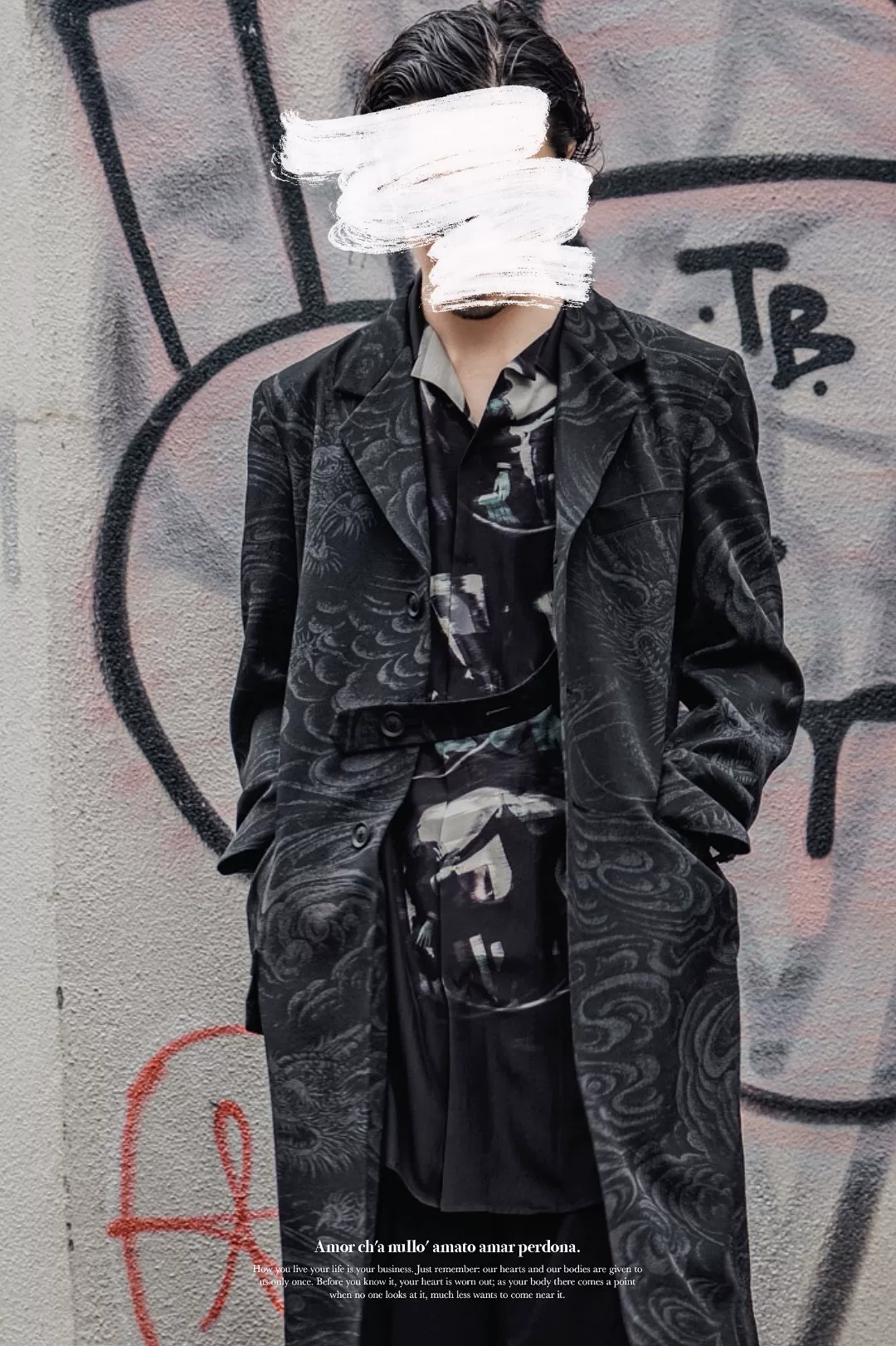 Yohji Yamamoto 2022AW Dragon Dr.Jkt — back