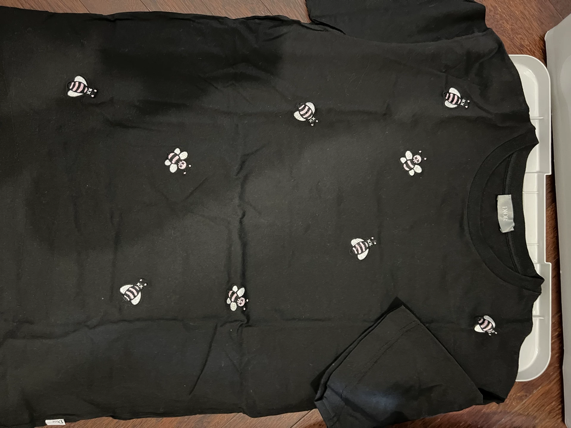 Dior Black Small Bee T-shirt