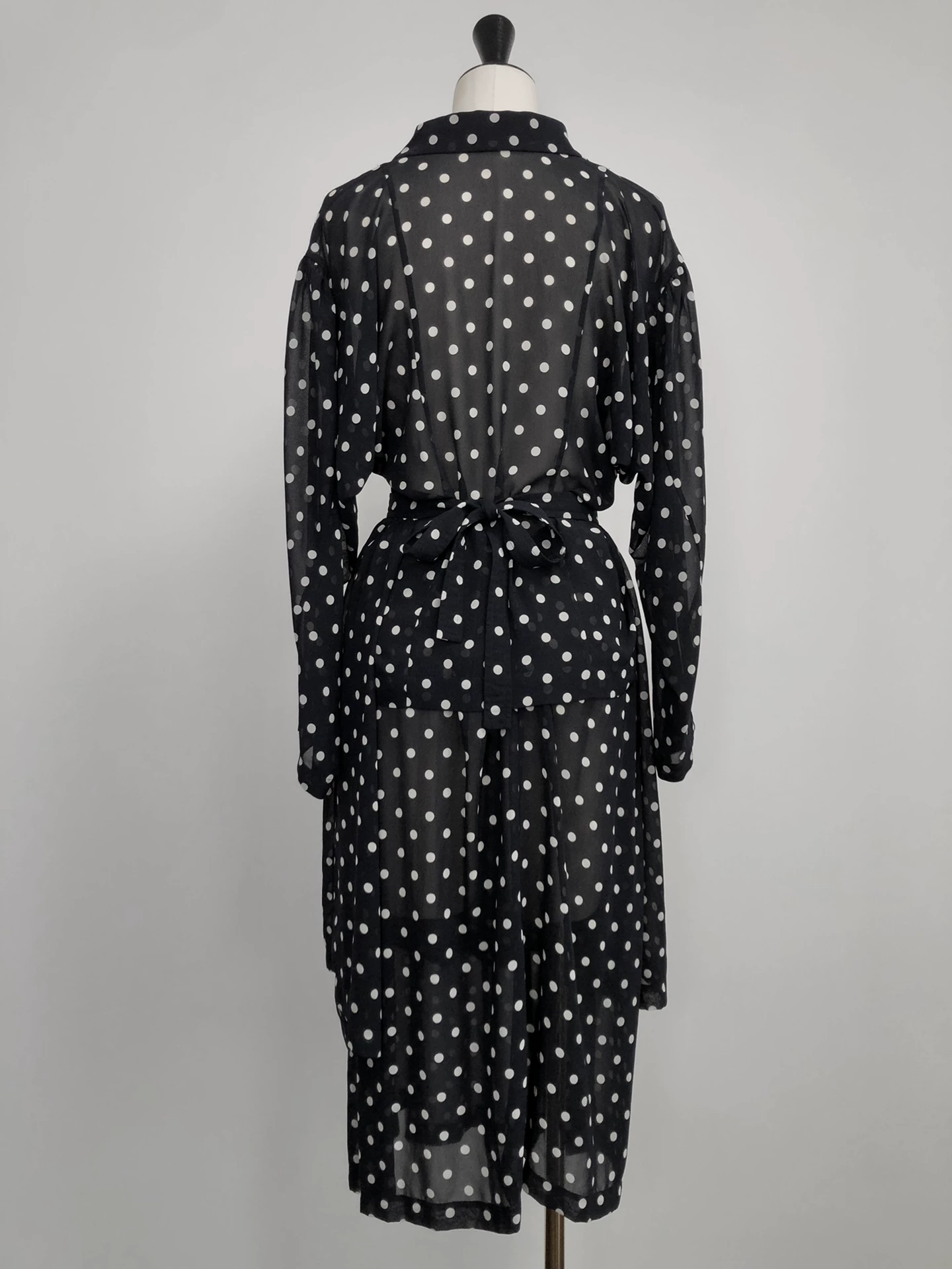 Comme des Garçons 89SS Polka Dot Chiffon Set — back
