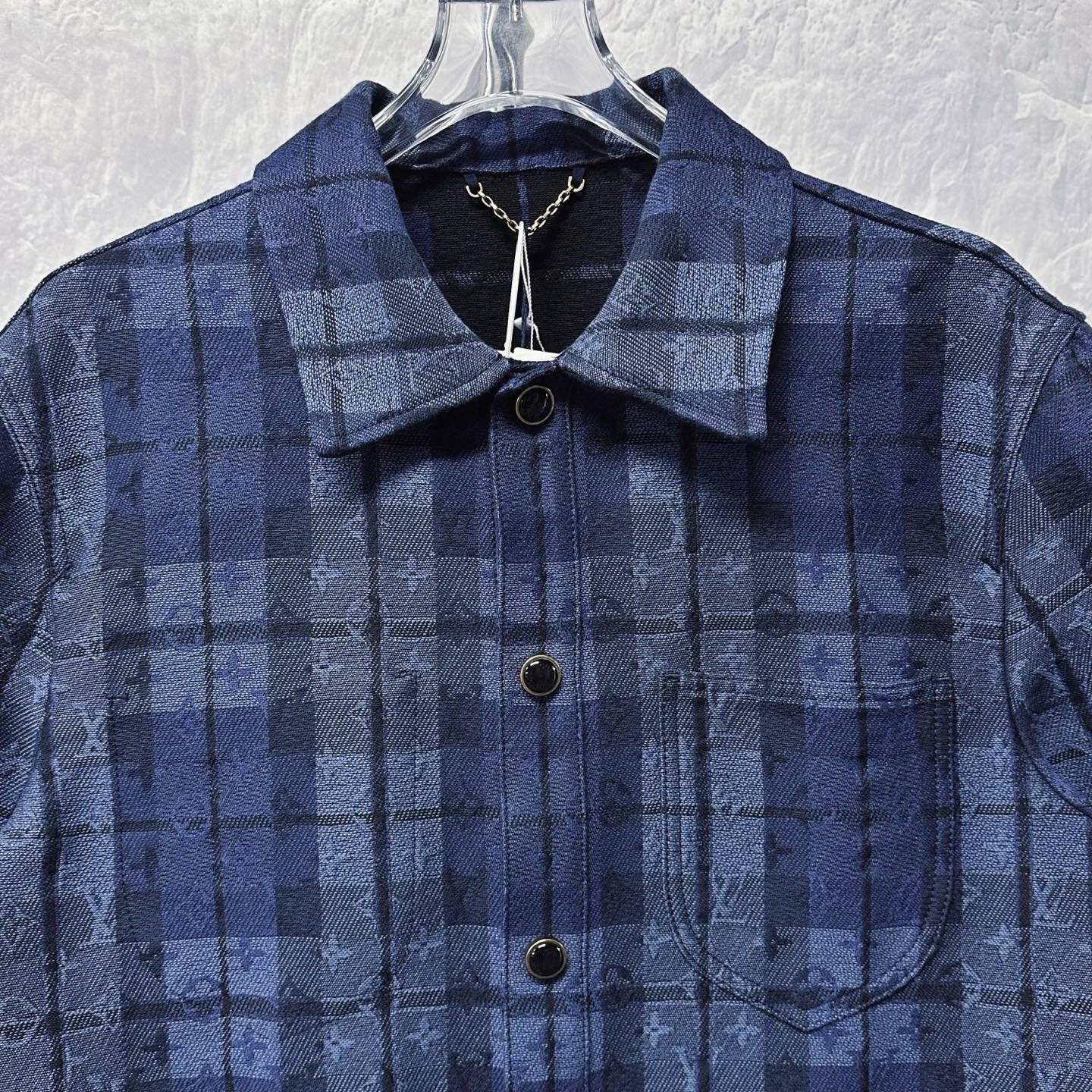 Louis Vuitton SS26 Plaid Lapel Jacket XL — front