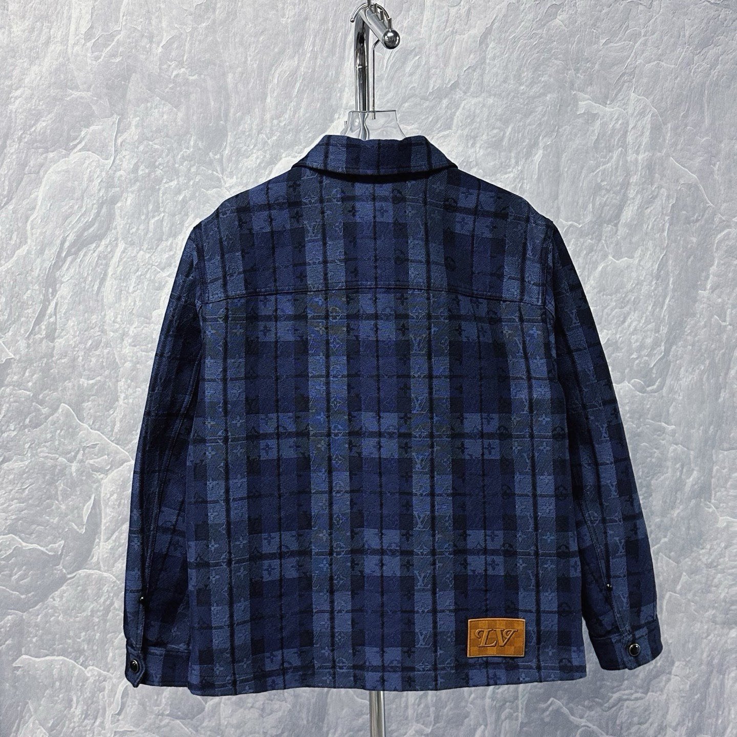 Louis Vuitton SS26 Plaid Lapel Jacket XL — back
