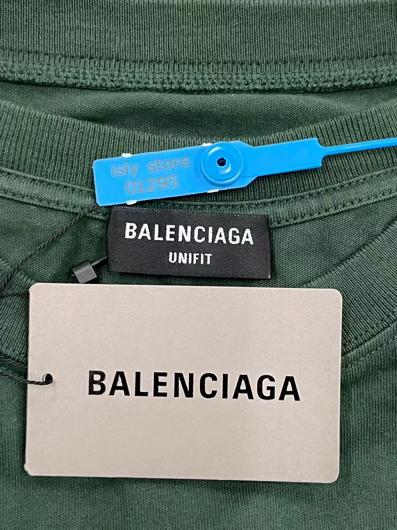 Balenciaga UNISEX Crew Neck Short-Sleeve T-Shirt — back