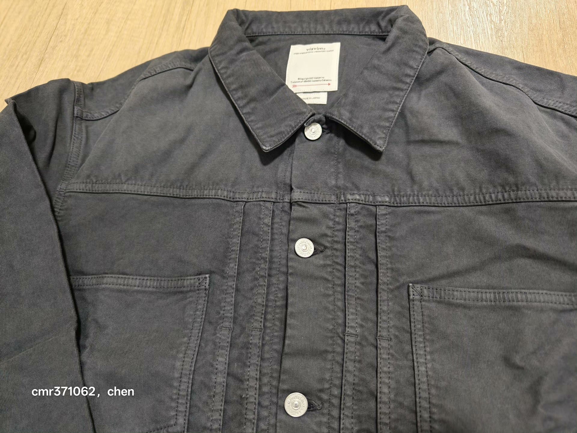 VISVIM 26SS CHORE JKT G.CORDS — label