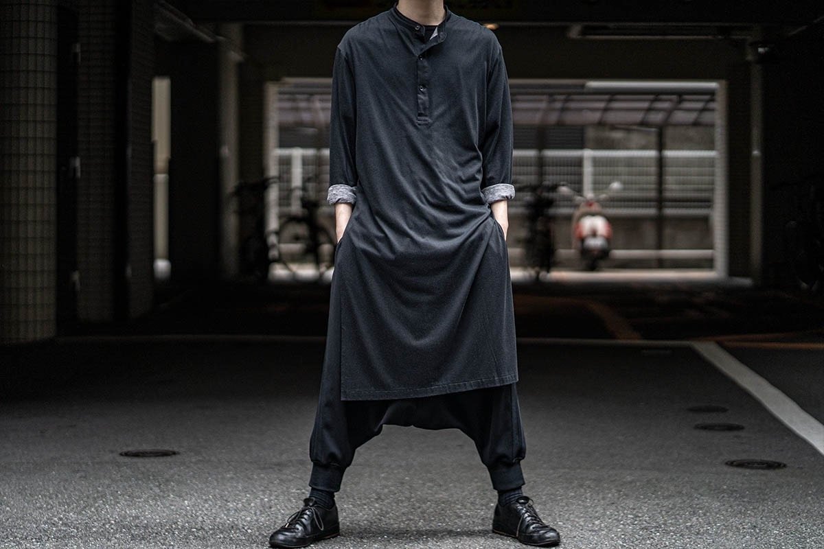 Yohji Yamamoto 20SS Portrait Print Tunic — back