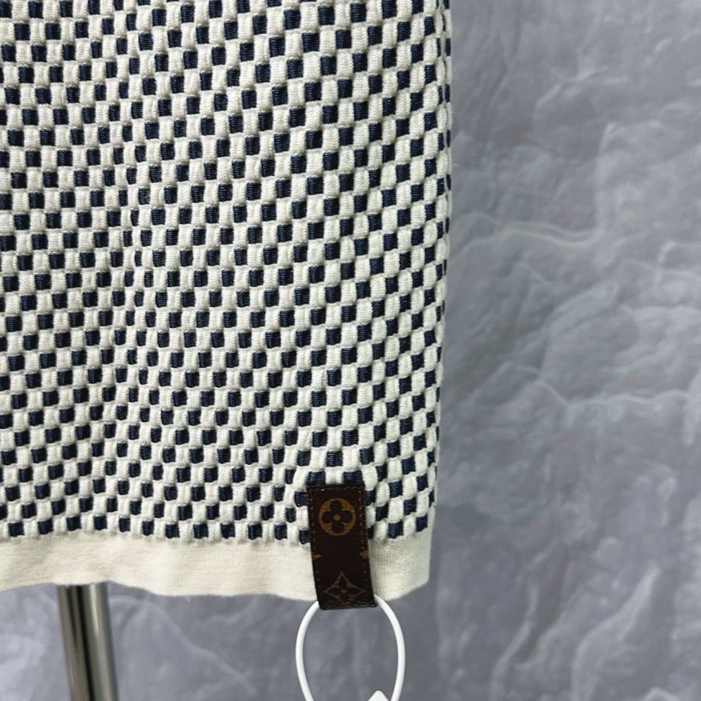 Louis Vuitton SS24 Damier Knit Wool Skirt L — detail