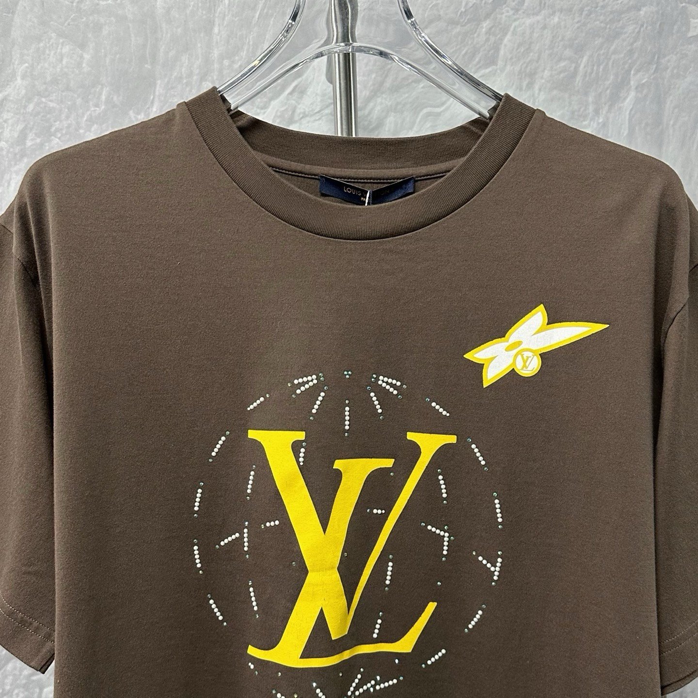Louis Vuitton SS25 Crystal Pearl Print T-Shirt — front