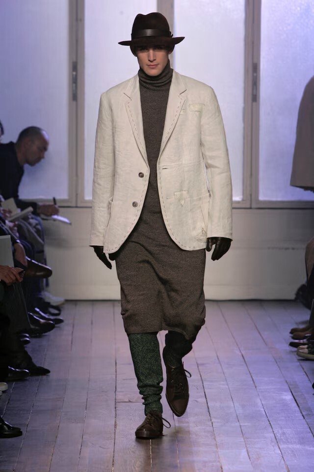 Yohji Yamamoto 05AW Hand-stitched Coat — front