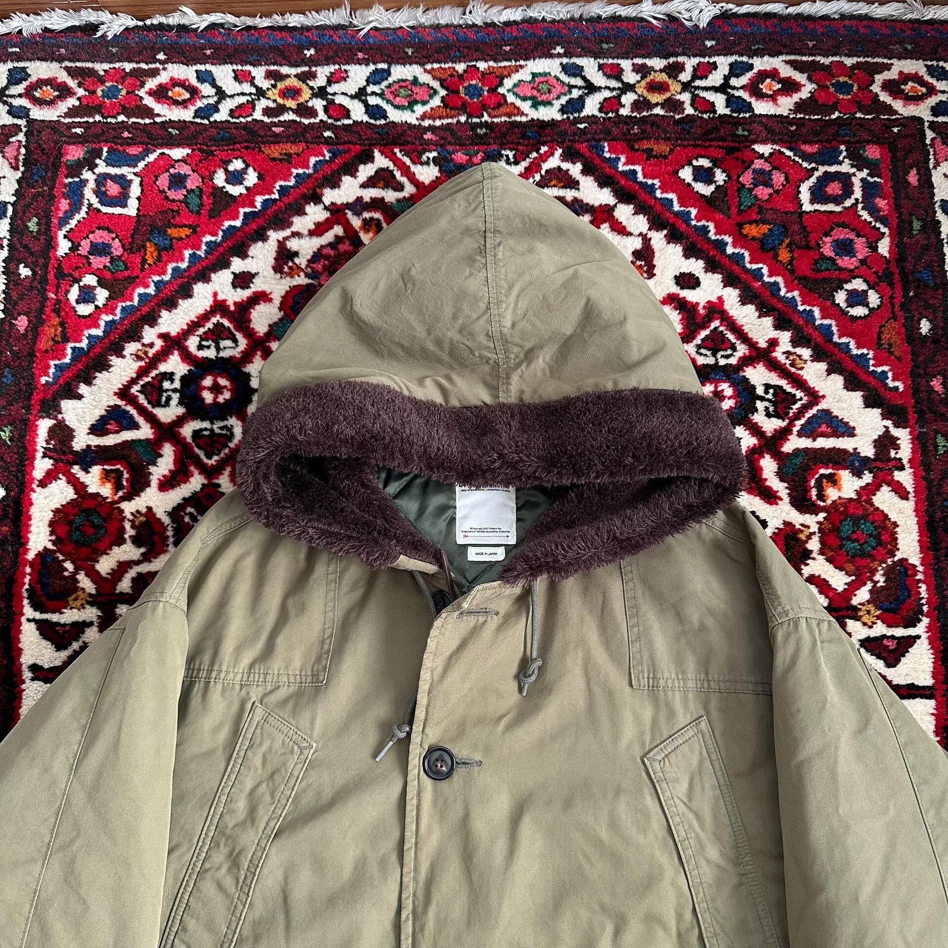 Visvim 19aw Wright Field Parka — label
