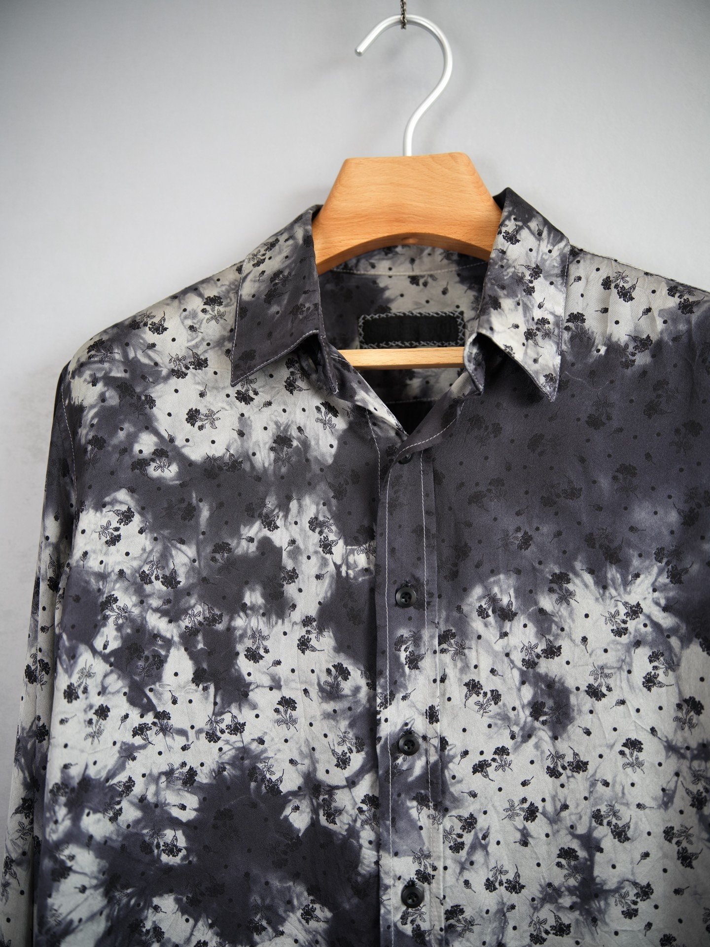 Geoffrey b.small Accident Dye Floral Shirt — detail