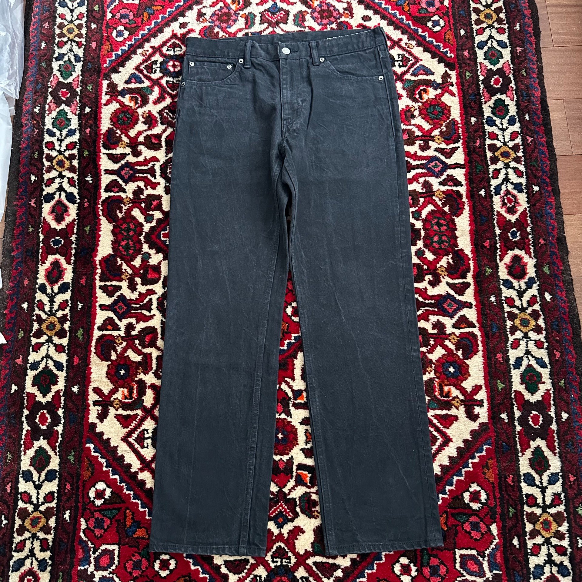 visvim 21AW Black Wide-Leg Jeans
