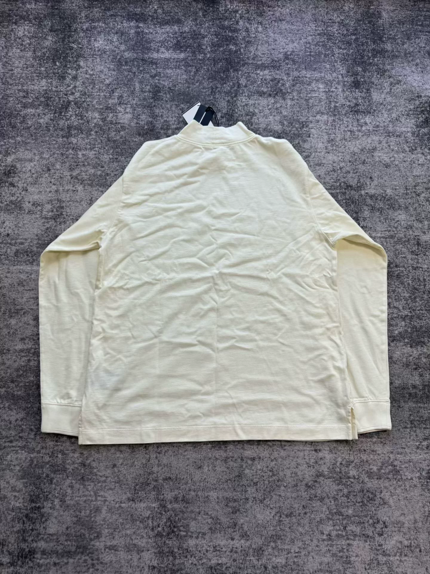 Dior Beige Half-High Neck Long-Sleeve Top — front