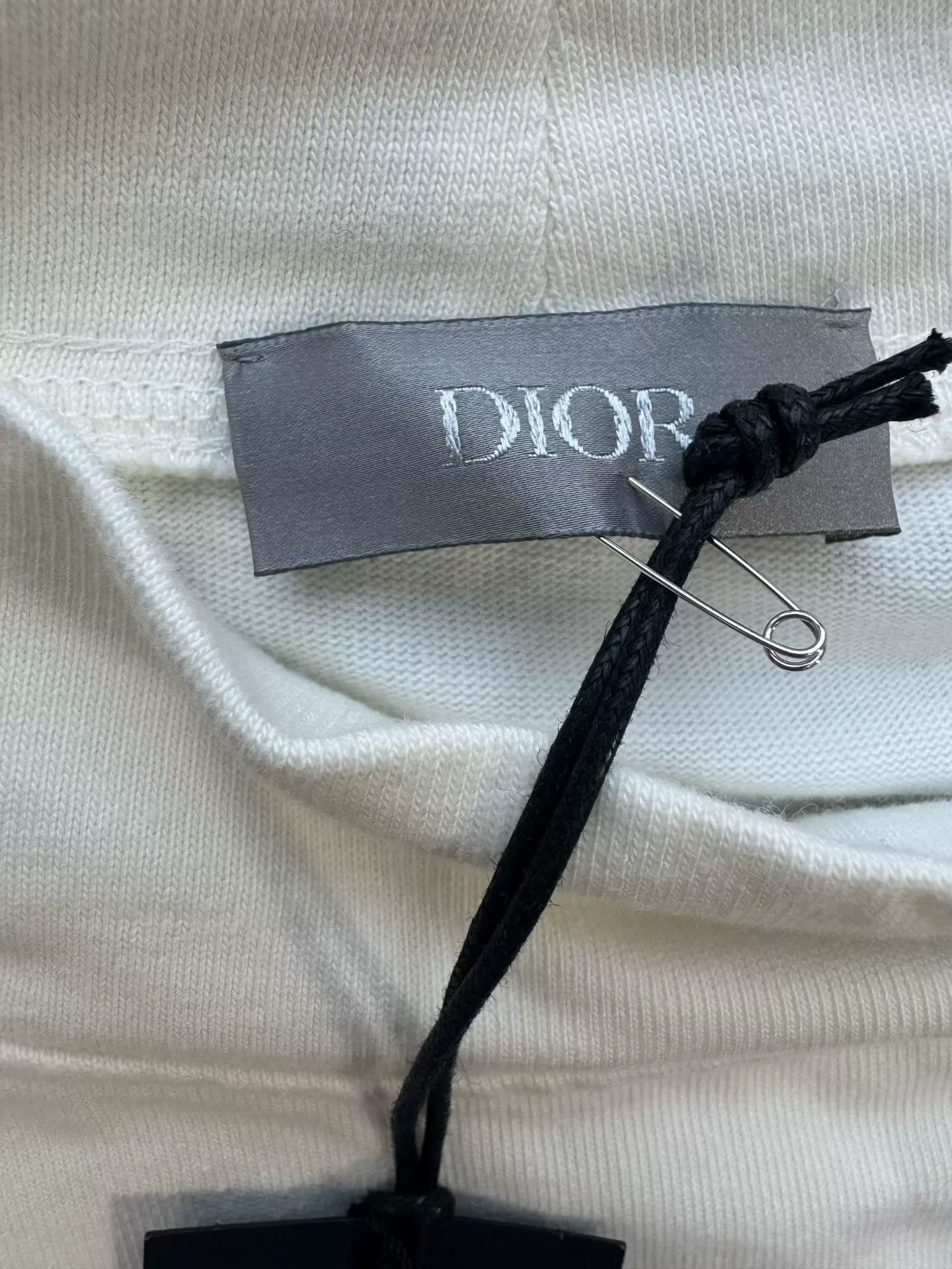 Dior Beige Half-High Neck Long-Sleeve Top — detail