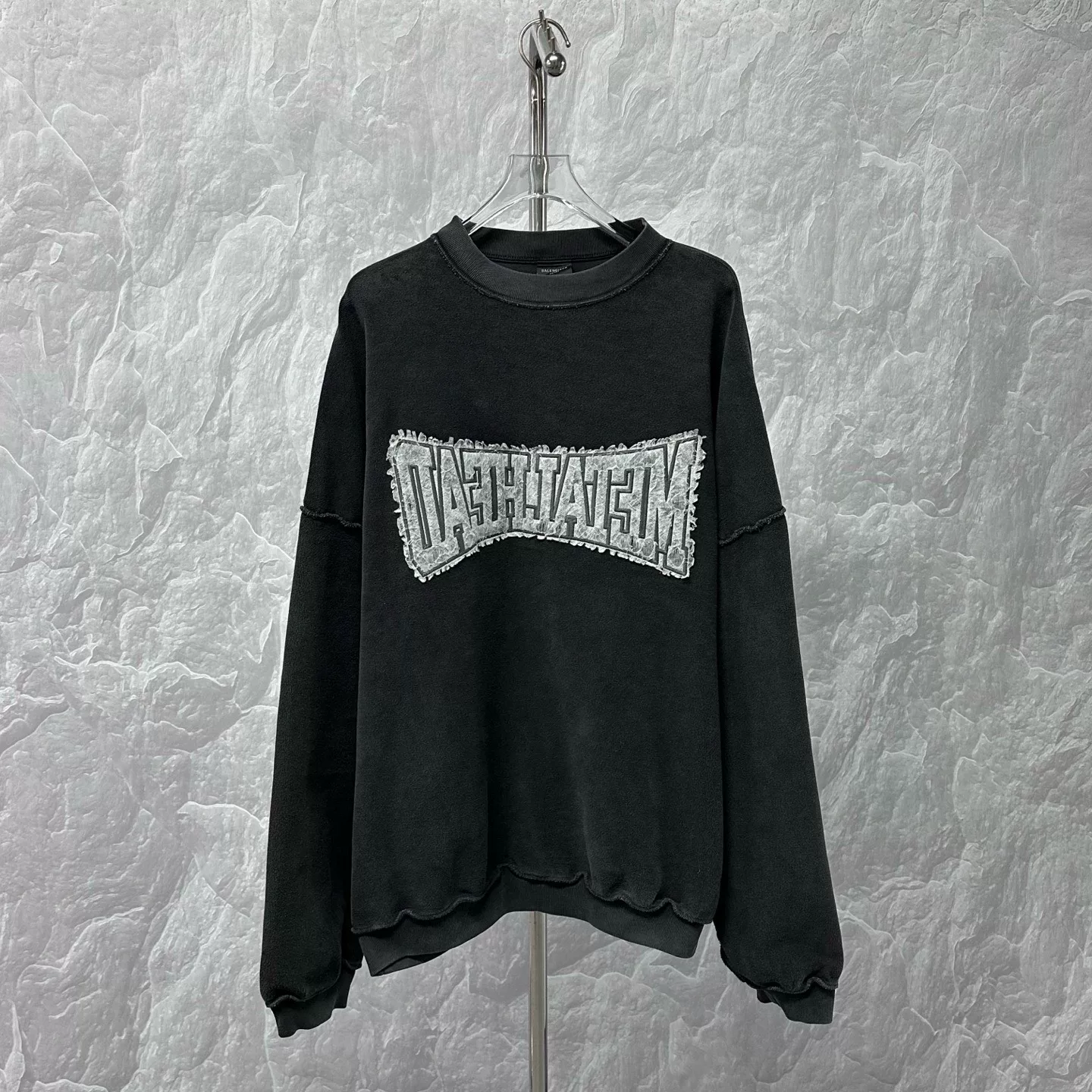 Balenciaga SS24 Embroidered Towel Sweatshirt XL