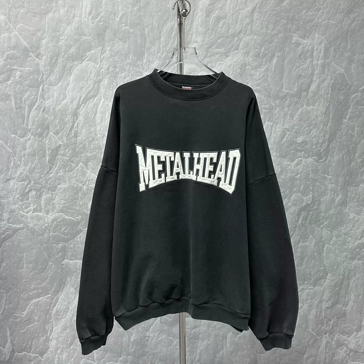 Balenciaga SS24 Embroidered Towel Sweatshirt XL — detail