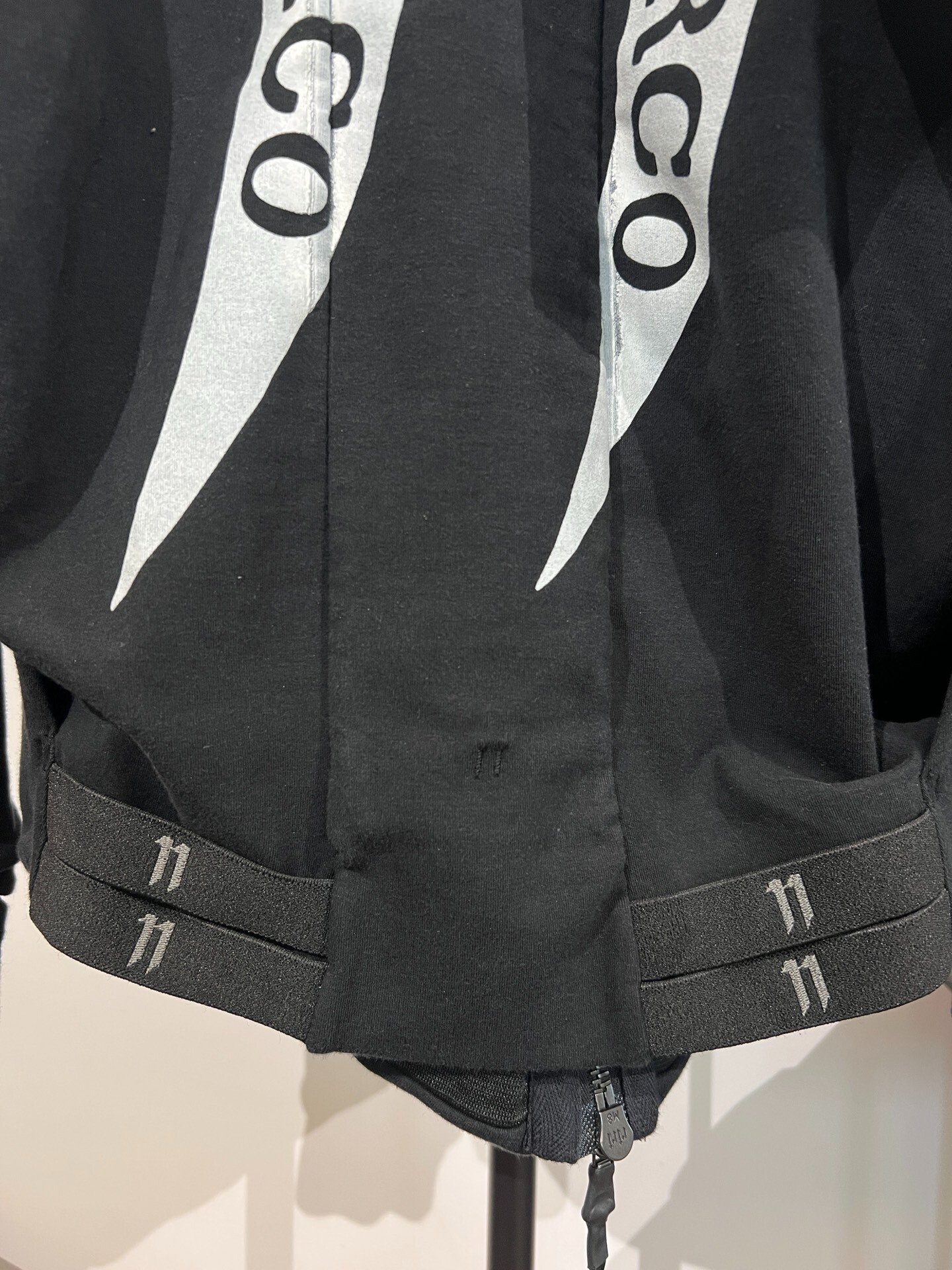 Boris Bidjan Saberi 11 Print Hooded Jacket — label