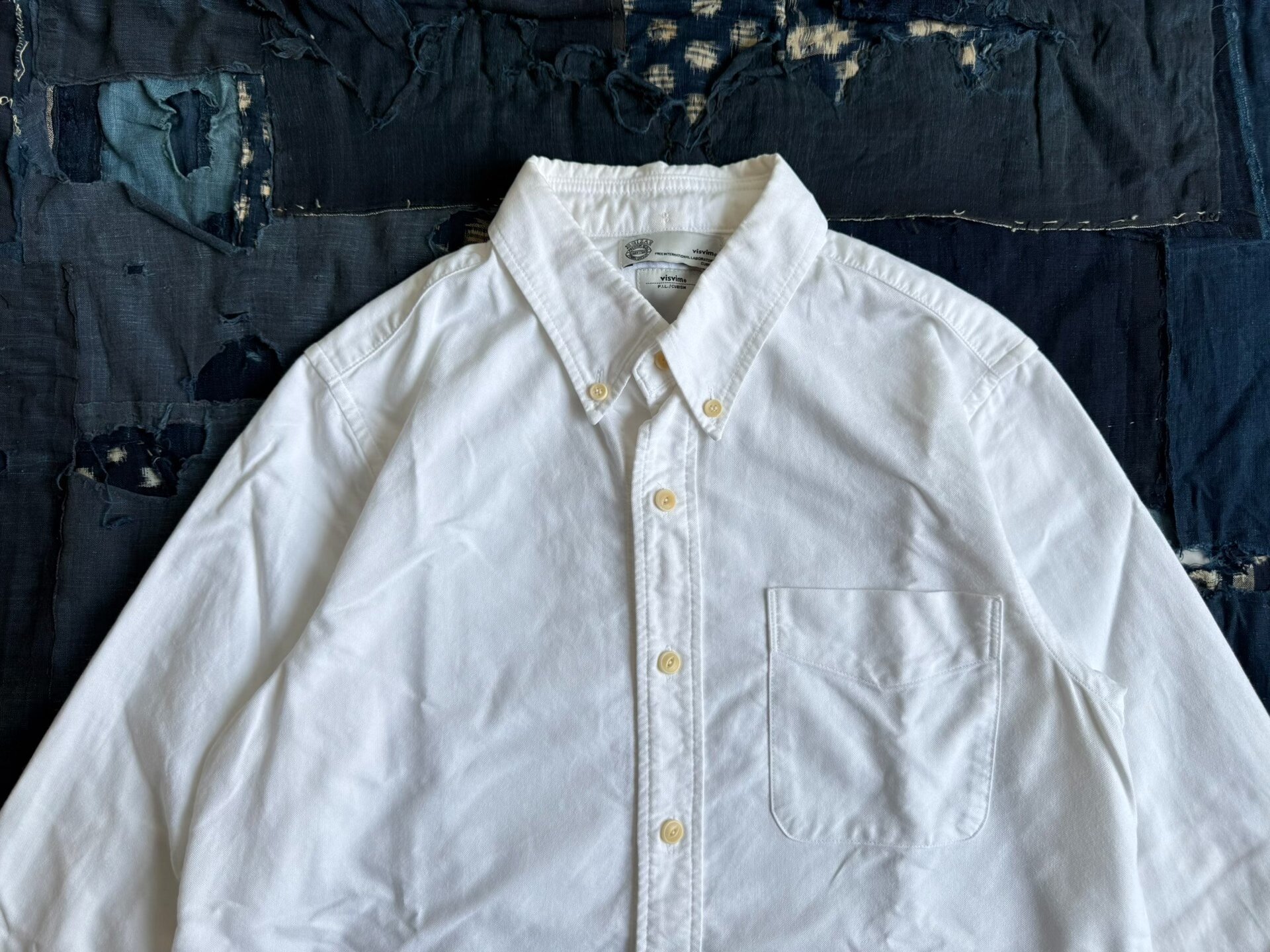 VISVIM 16AW ALBACORE NATIVE BLANKET L/S — label
