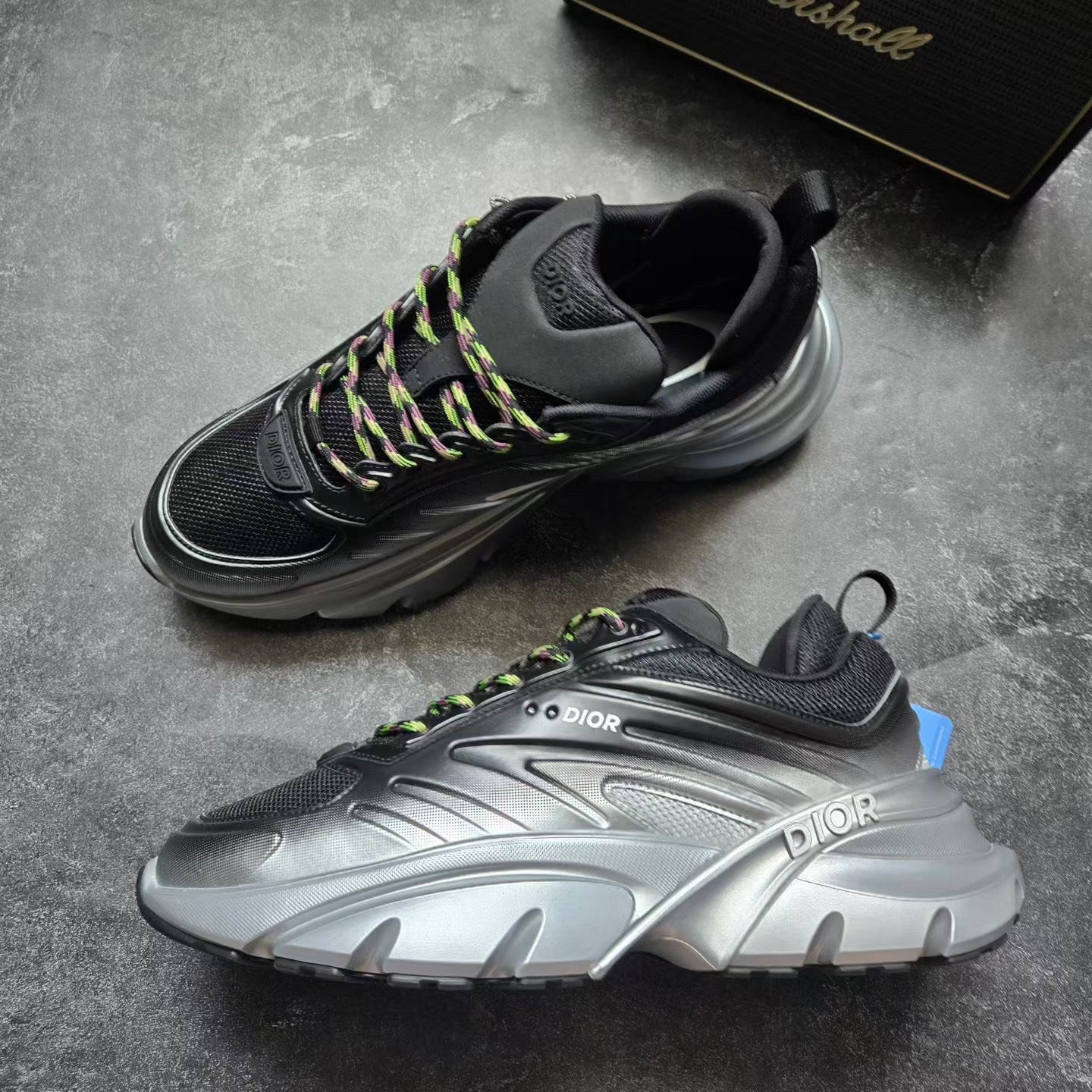 Dior B44 Lewis Hamilton Black Silver — back