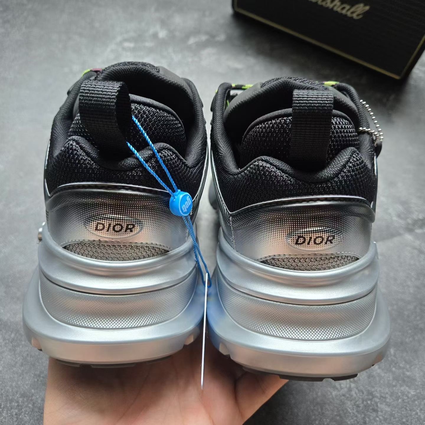 Dior B44 Lewis Hamilton Black Silver — detail