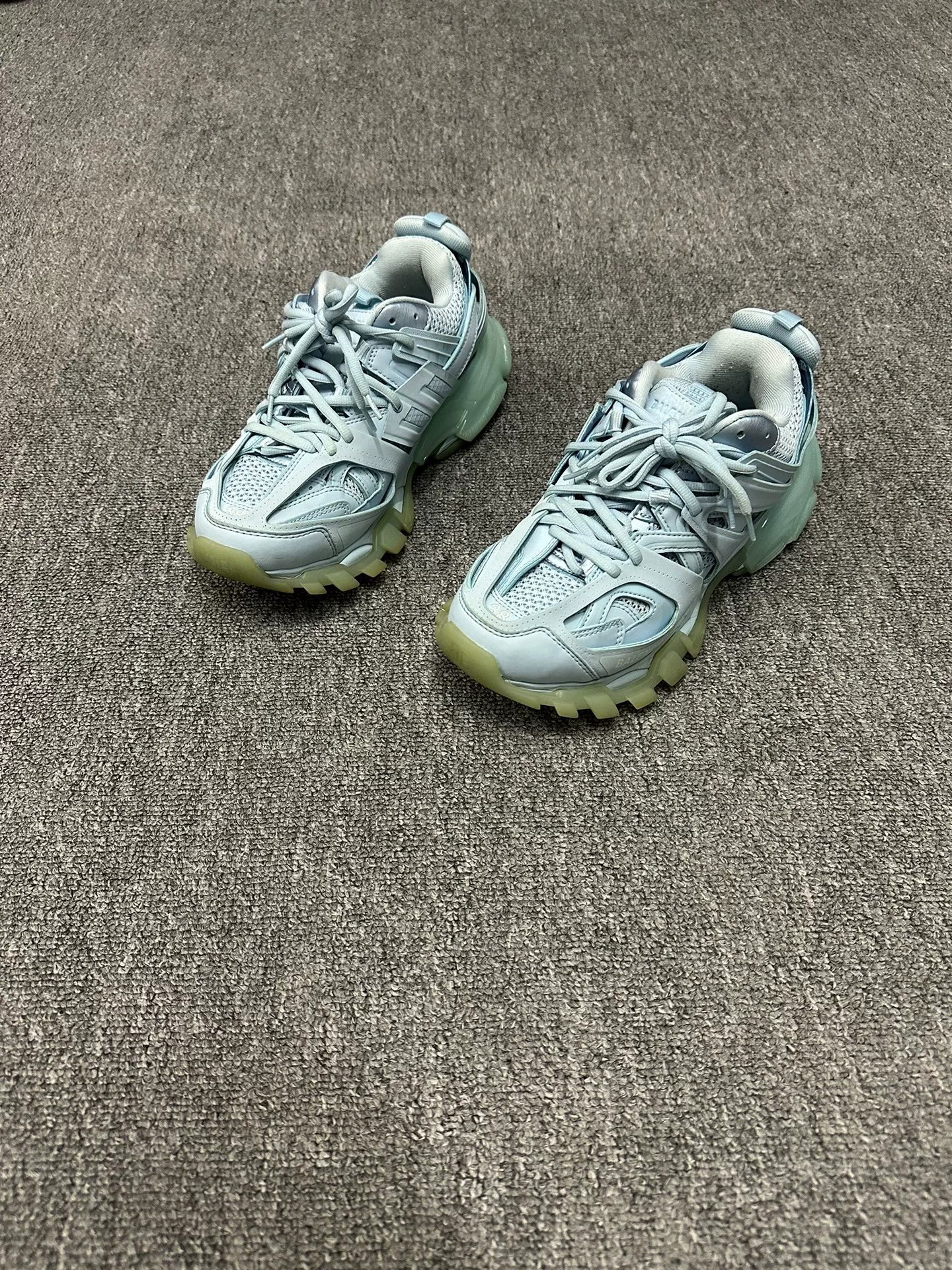 Balenciaga Track Light Blue Sneakers — front
