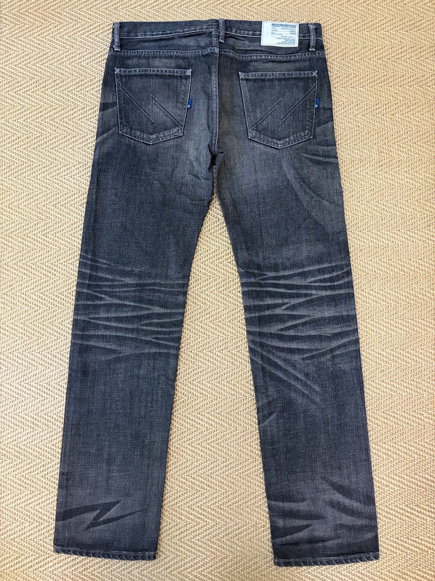 Neighborhood 07EX Narrow Distressed Jeans — front