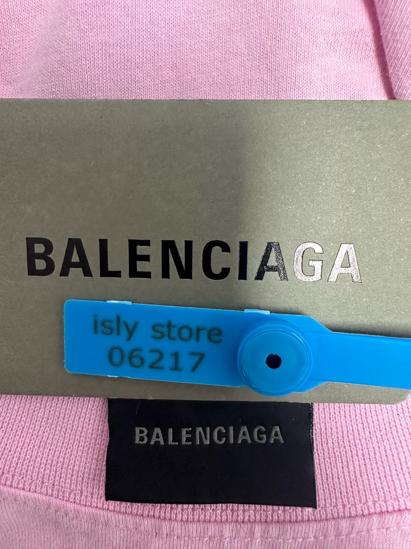 Balenciaga Round Neck Bow Short-Sleeve T-Shirt — back