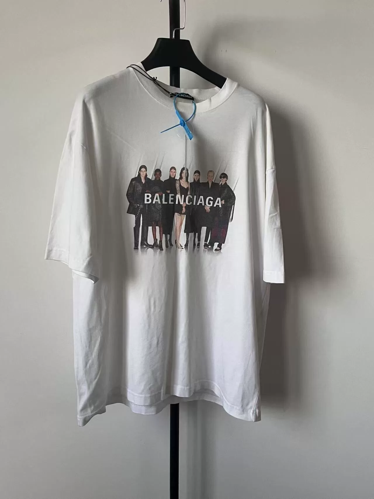 Balenciaga Band Portrait Logo T-Shirt