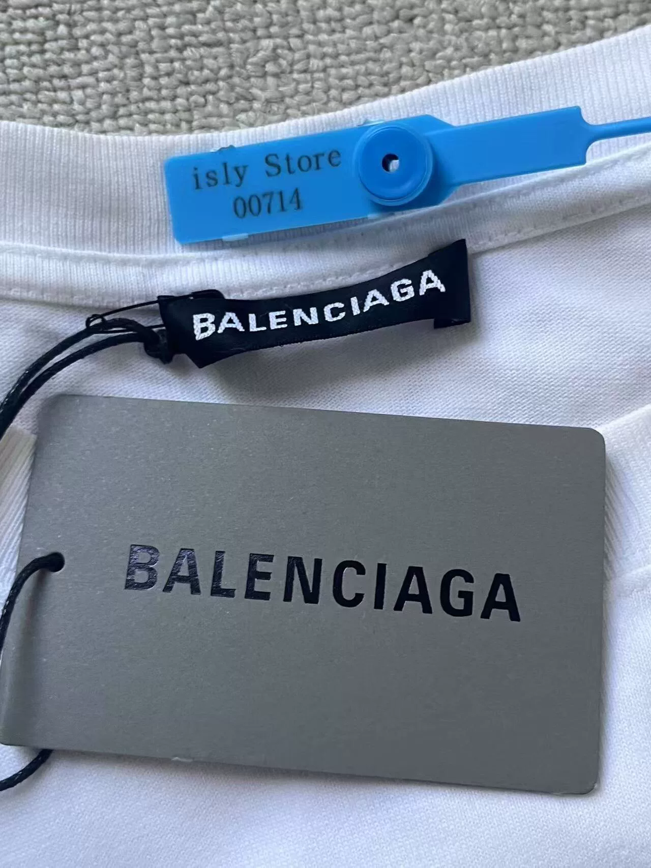 Balenciaga Band Portrait Logo T-Shirt — back