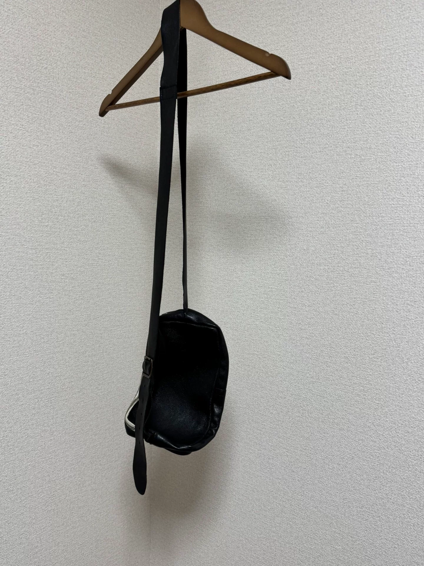Paul Harnden Black Leather Shoulder Bag