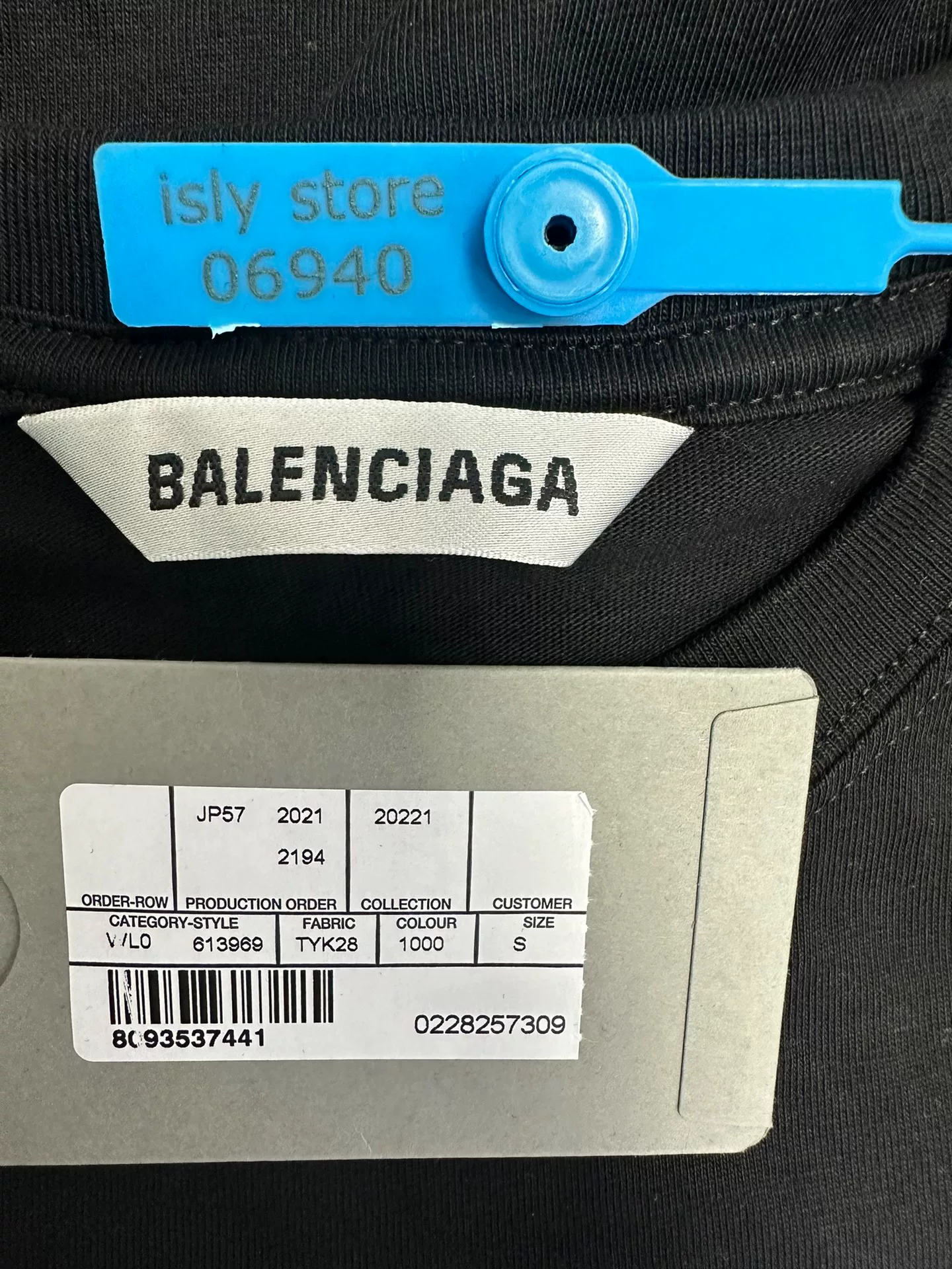 Balenciaga Crewneck Short-Sleeve Print T-Shirt — back