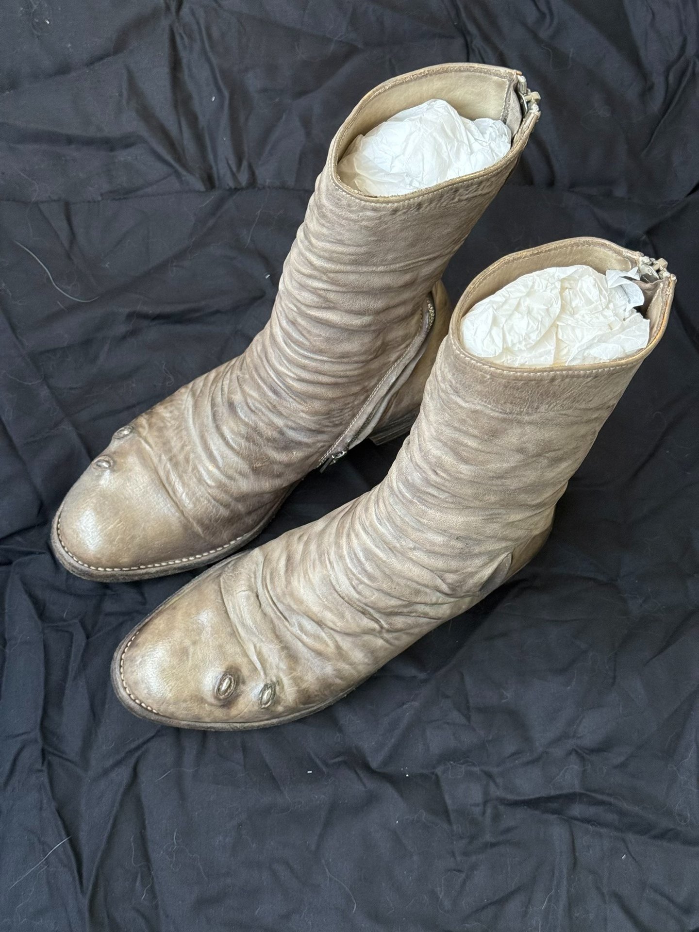 Carol Christian Poell Mid-Calf Leather Boots — detail