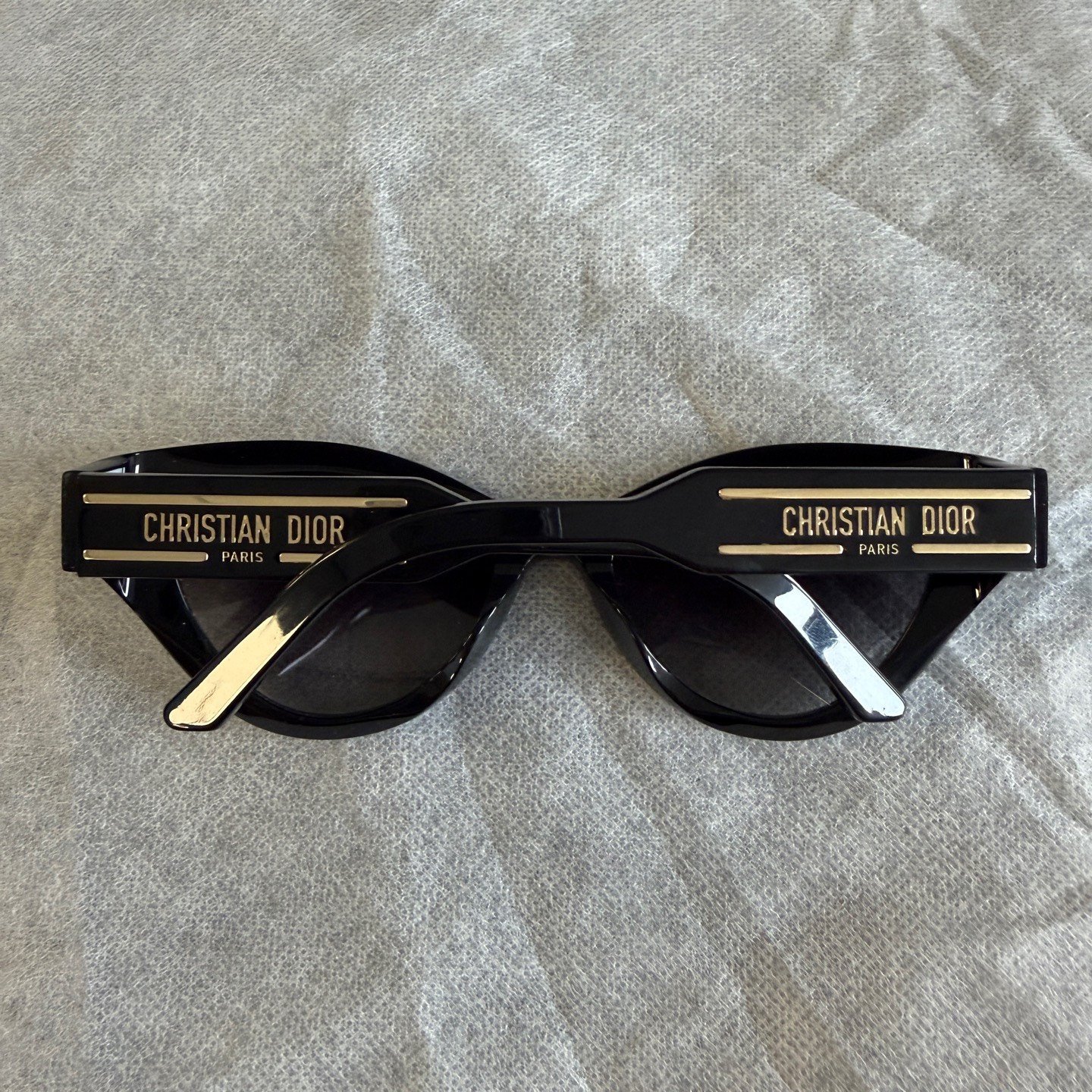Dior Logo Acetate Irregular Women's Sunglasses — front